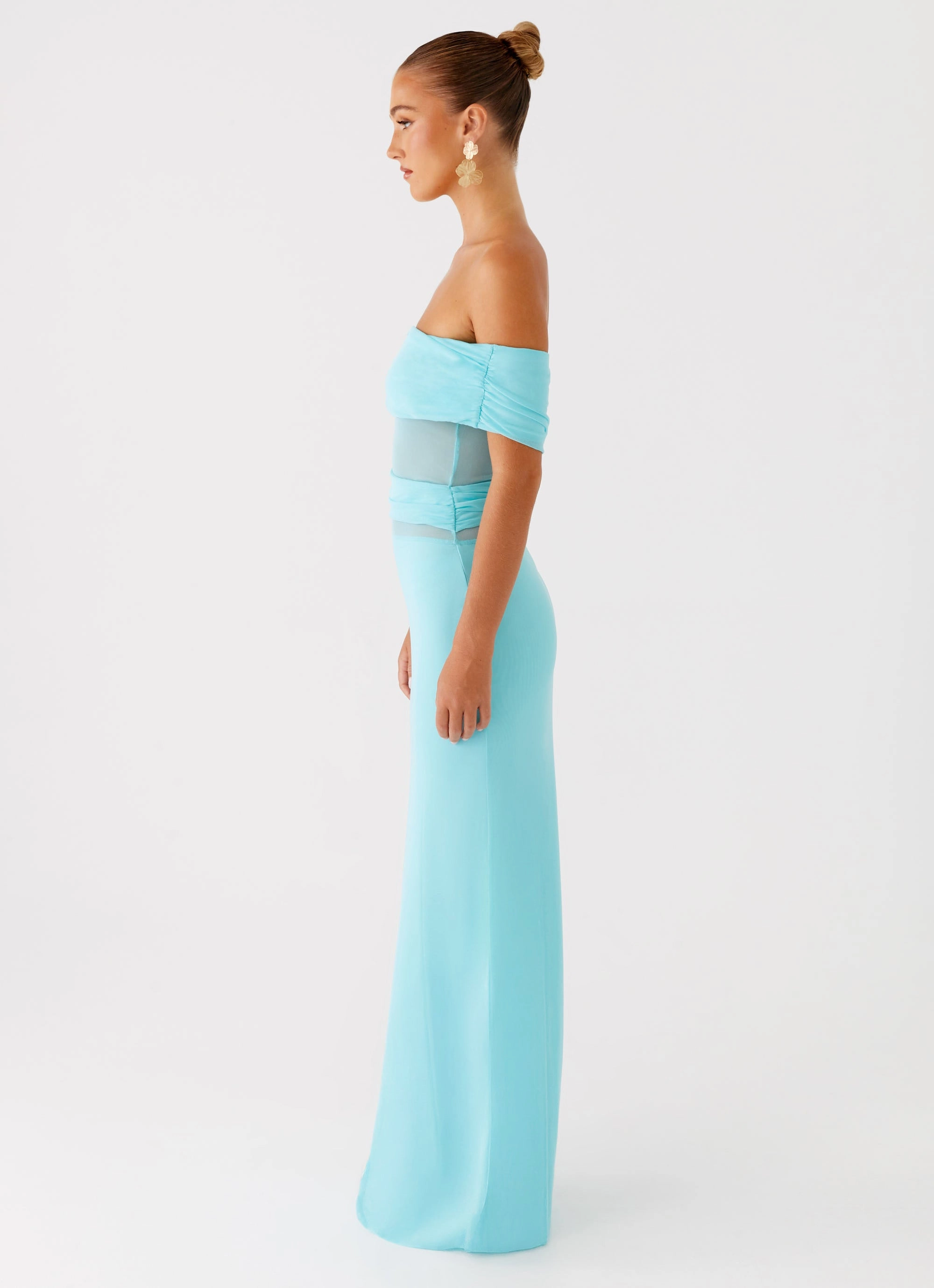 Slim Shape All Fit Lumi Maxi Dress - Turquoise