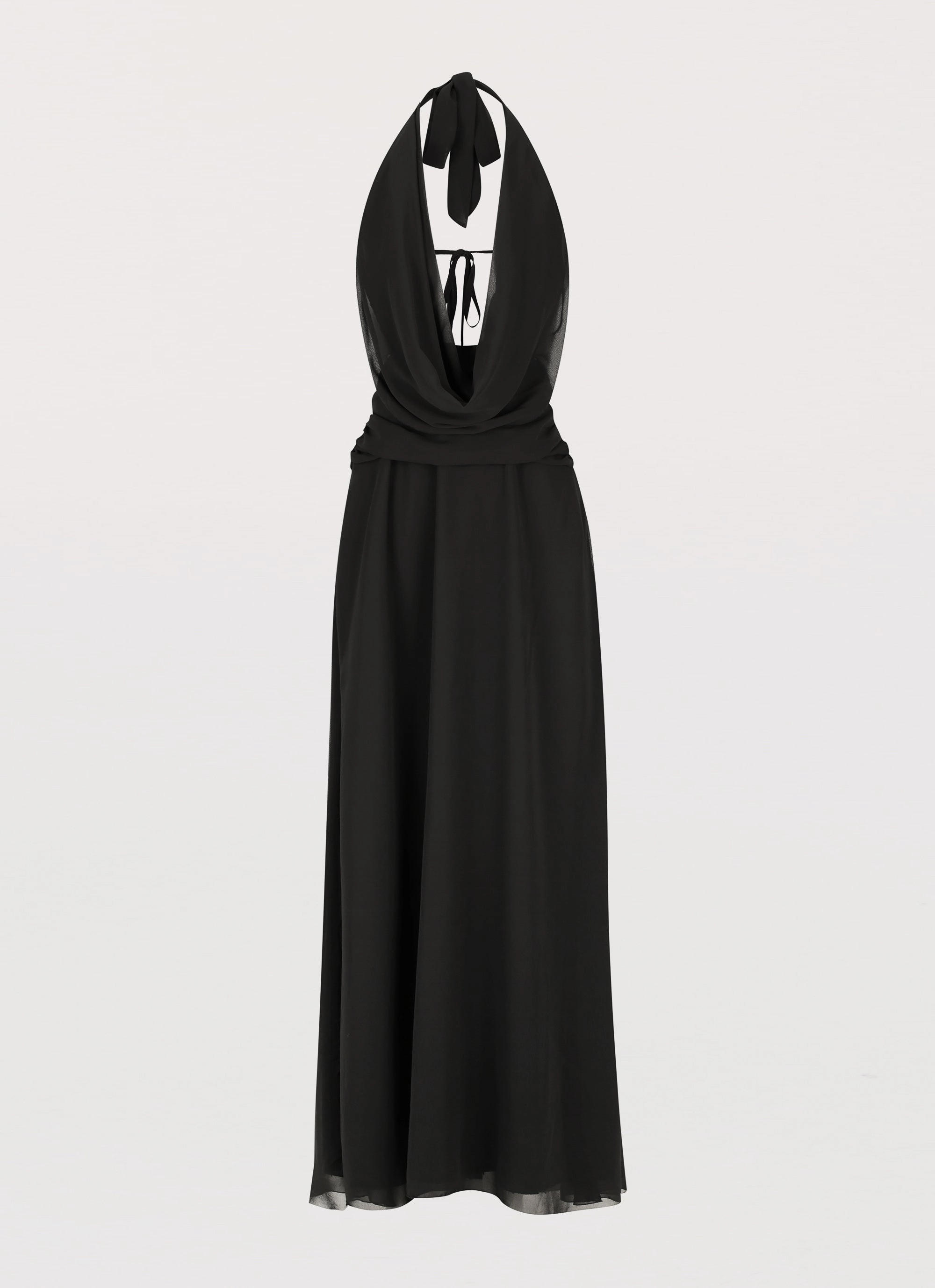 Neutral Form Elysia Chiffon Maxi Dress - Black