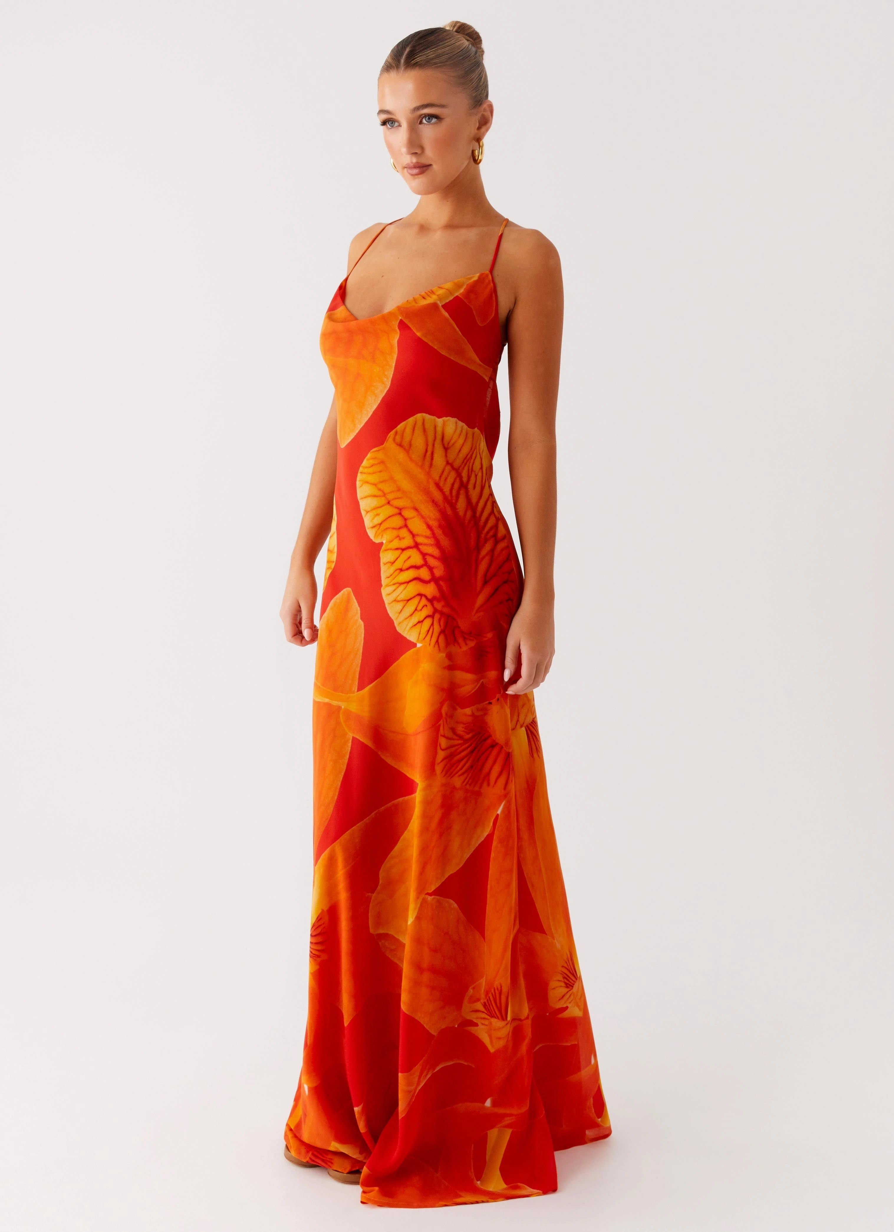 Midafternoon Maxi Dress - Serene Orange Natural Aesthetic