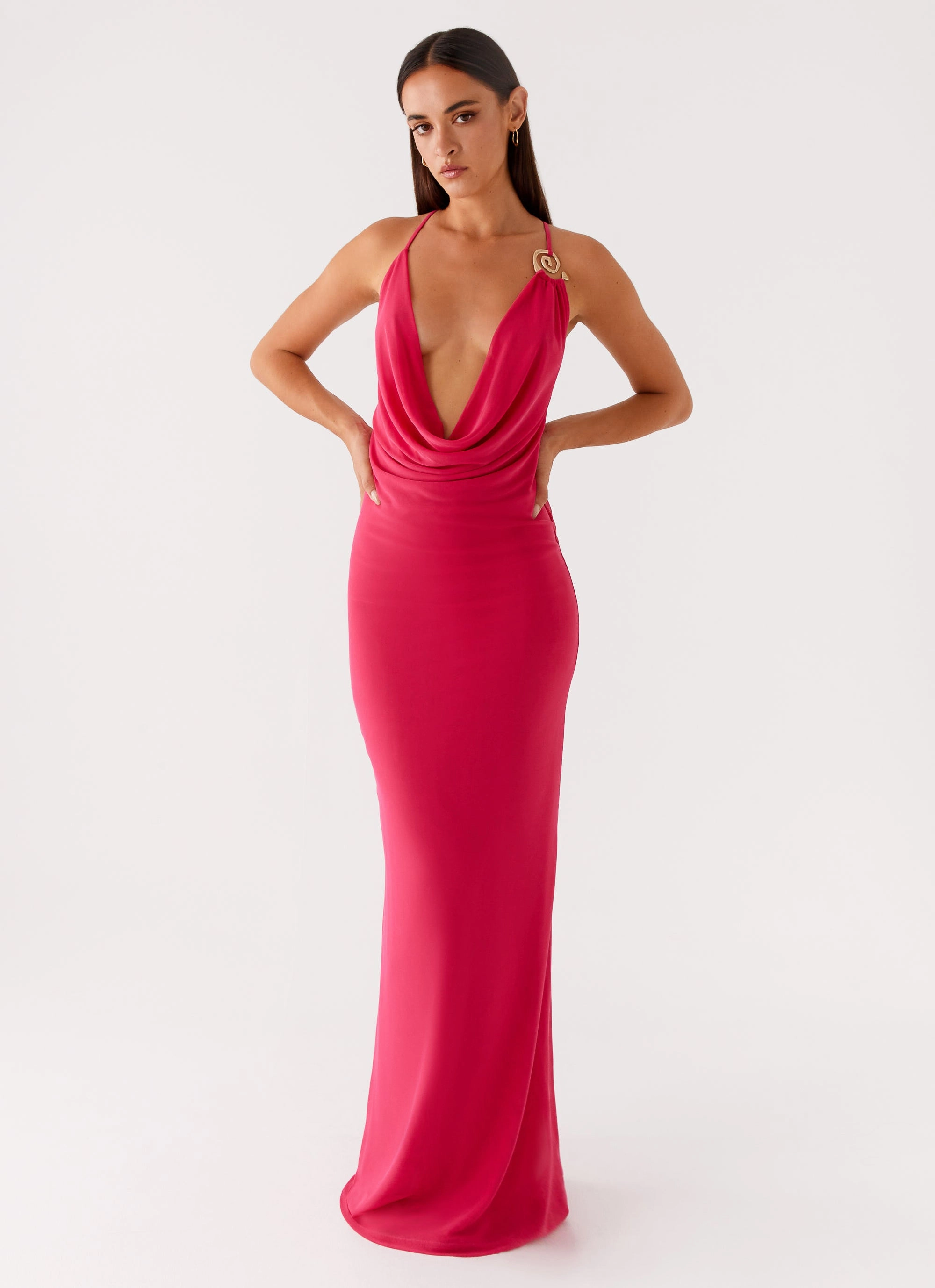 All Wear Game Player Maxi Dress - Hot Pink