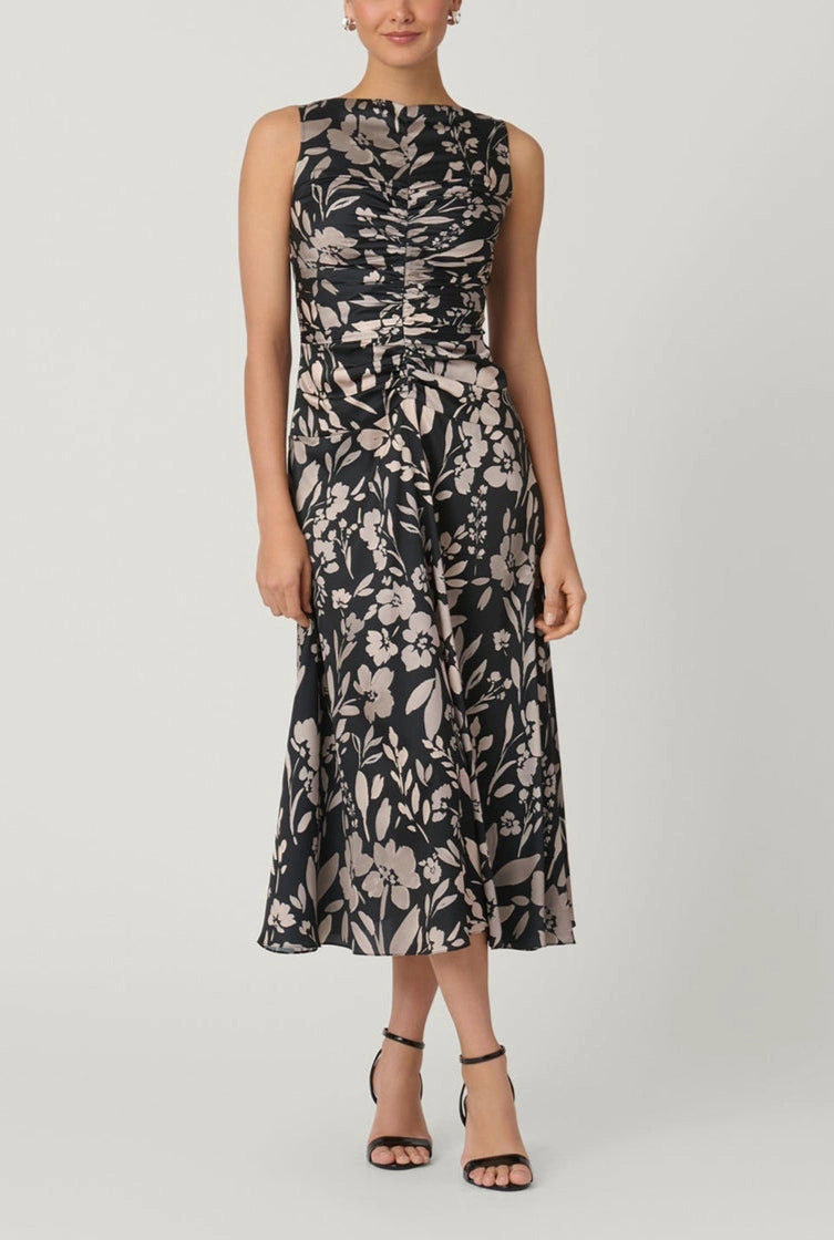 Rosetta Dress in Jet/Ecru Lounge Style