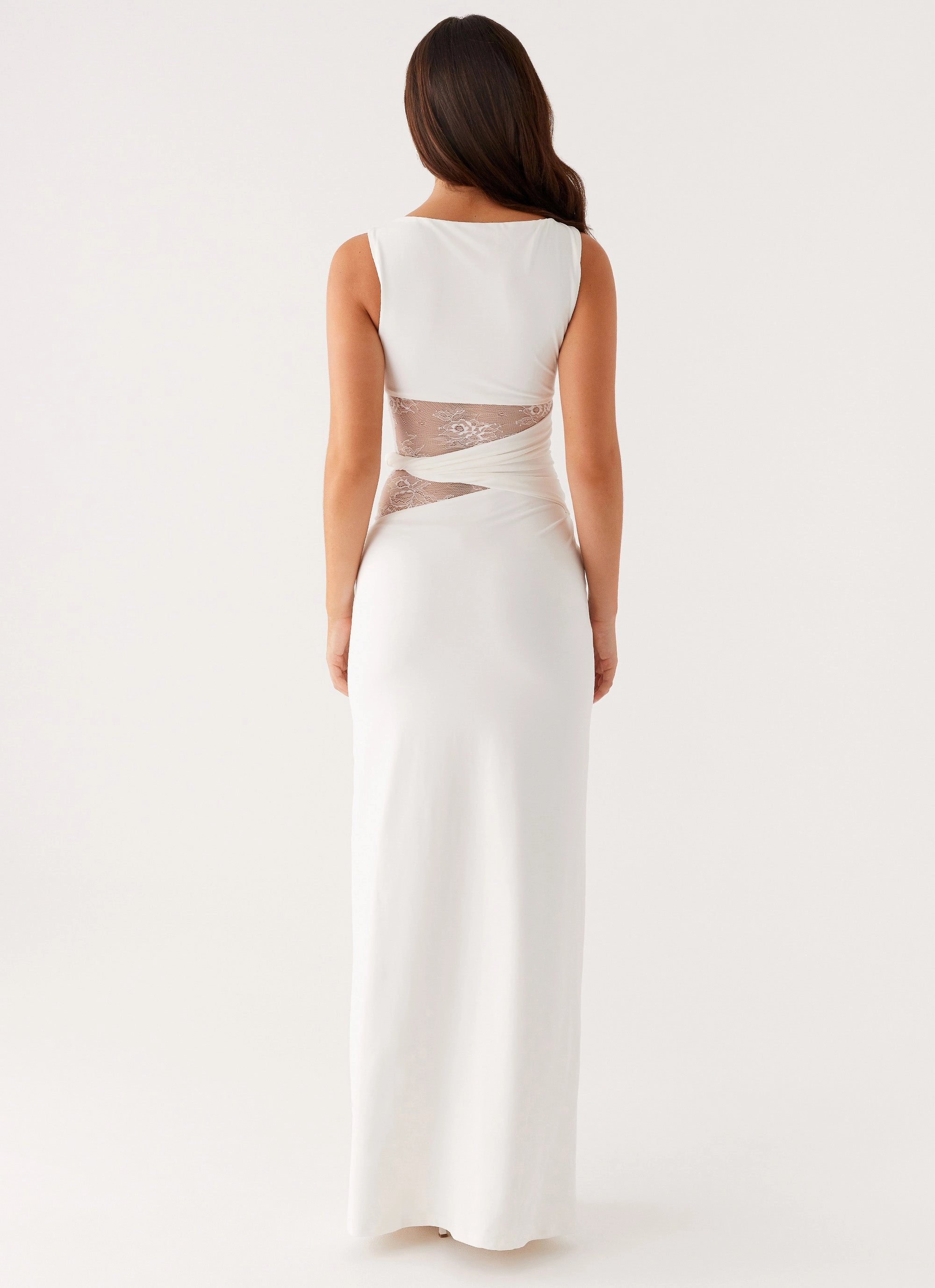 garden wedding Soft and Stylish Karma Maxi Dress - White