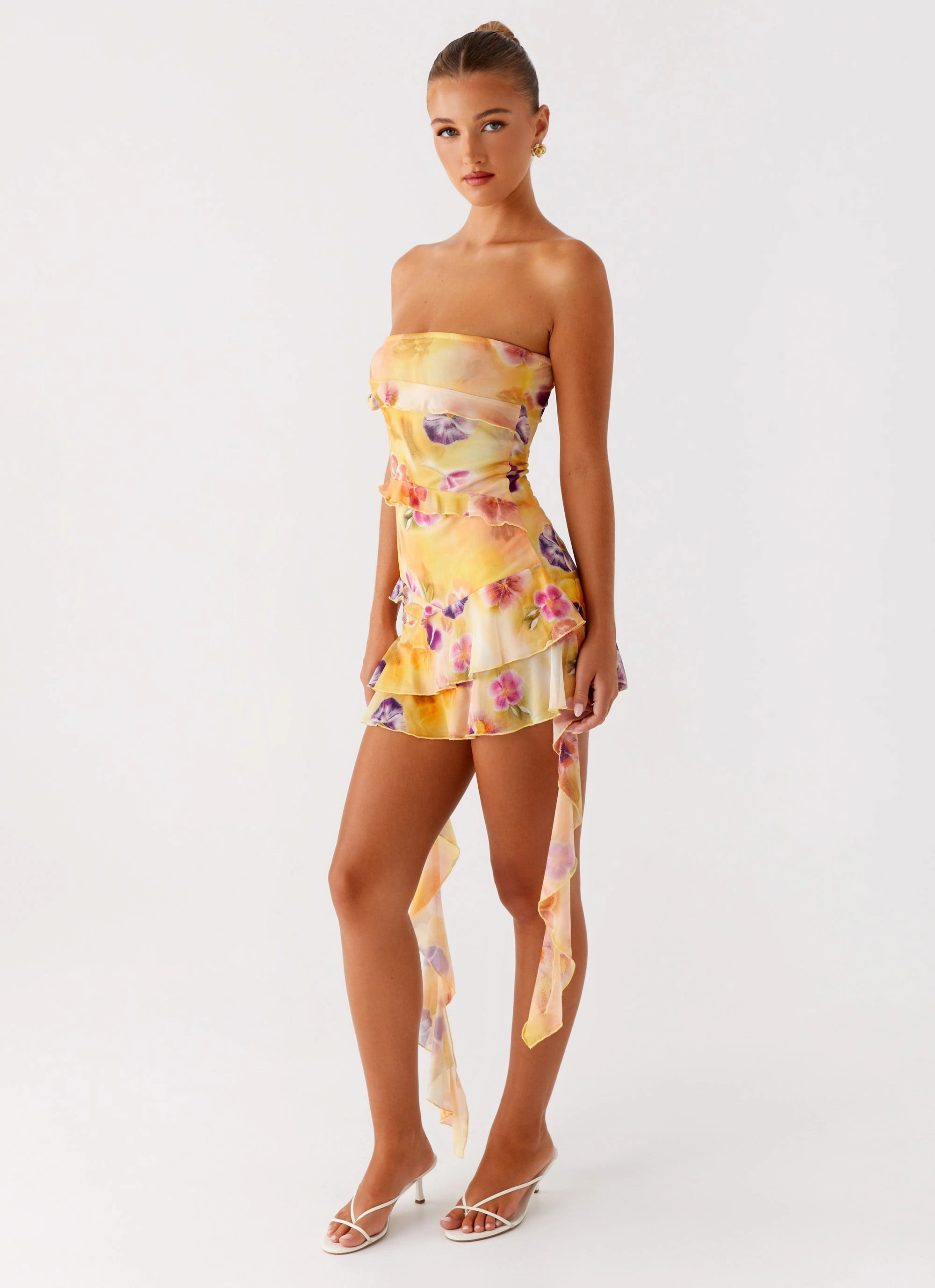 Macey Mini Dress - Sunburst Floral Timeless Piece Back Detail