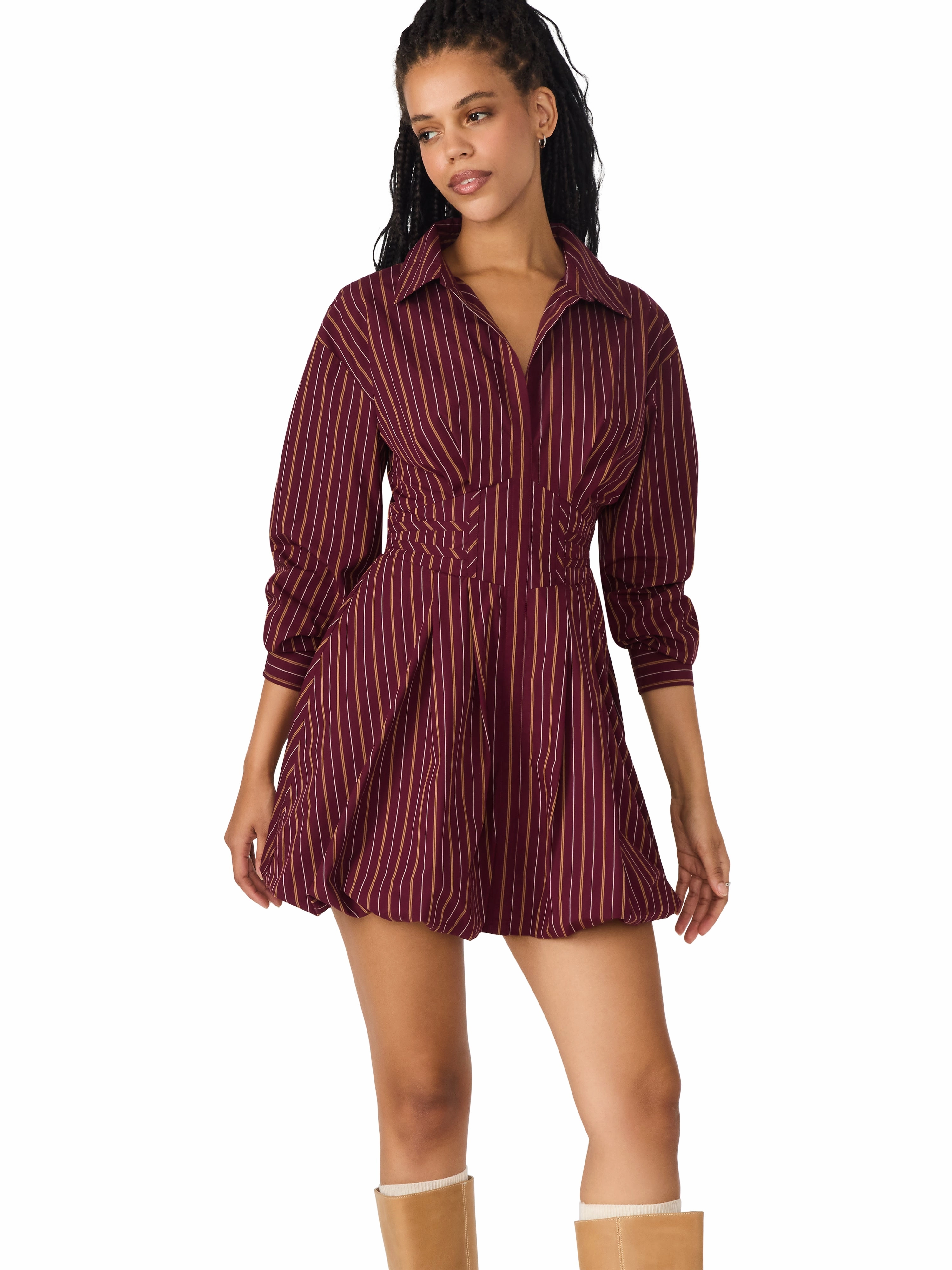 Arielle Dress in Wine Limited-Edition