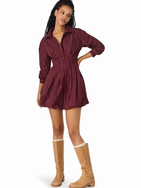 Texture Style Night Vibes Arielle Dress in Wine