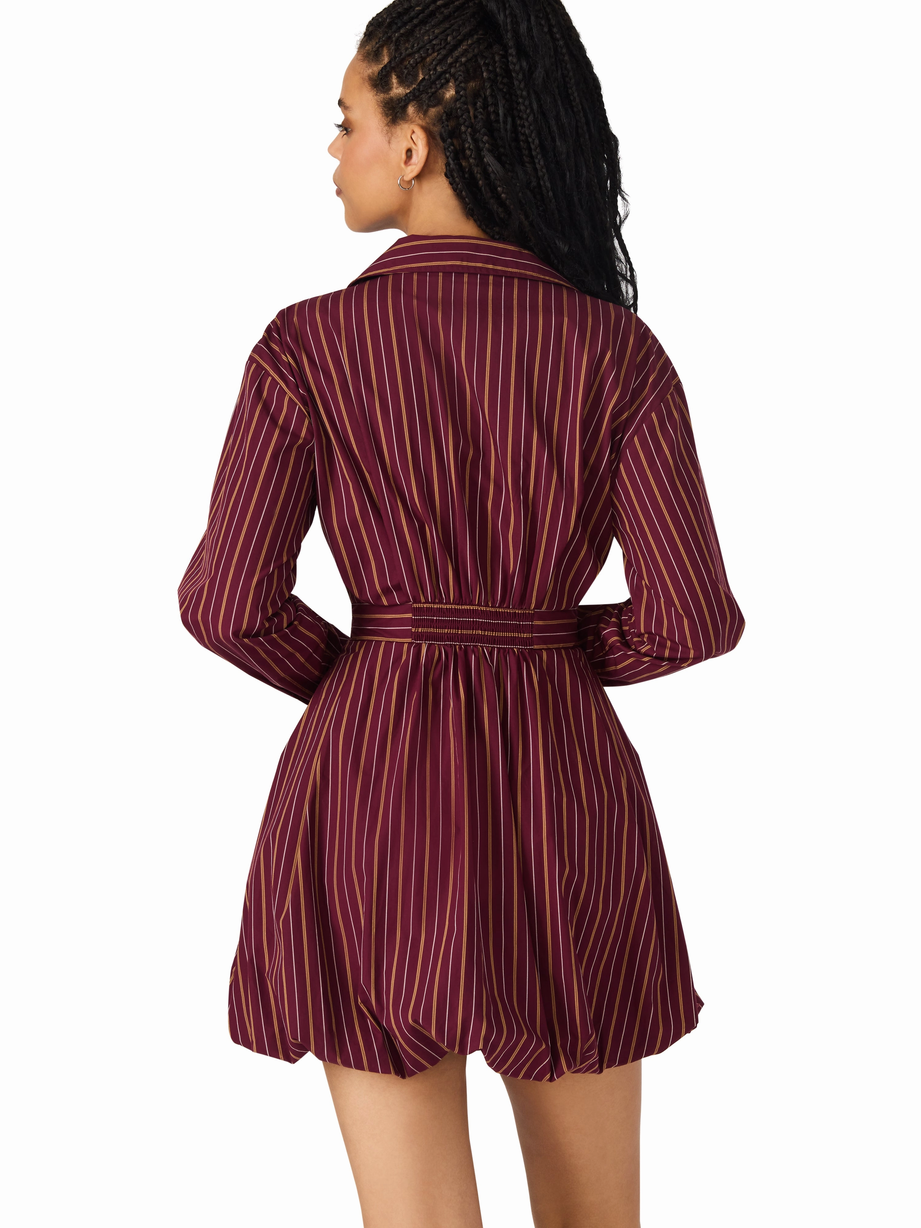 Airy Weave Red Carpet Arielle Dress in Wine