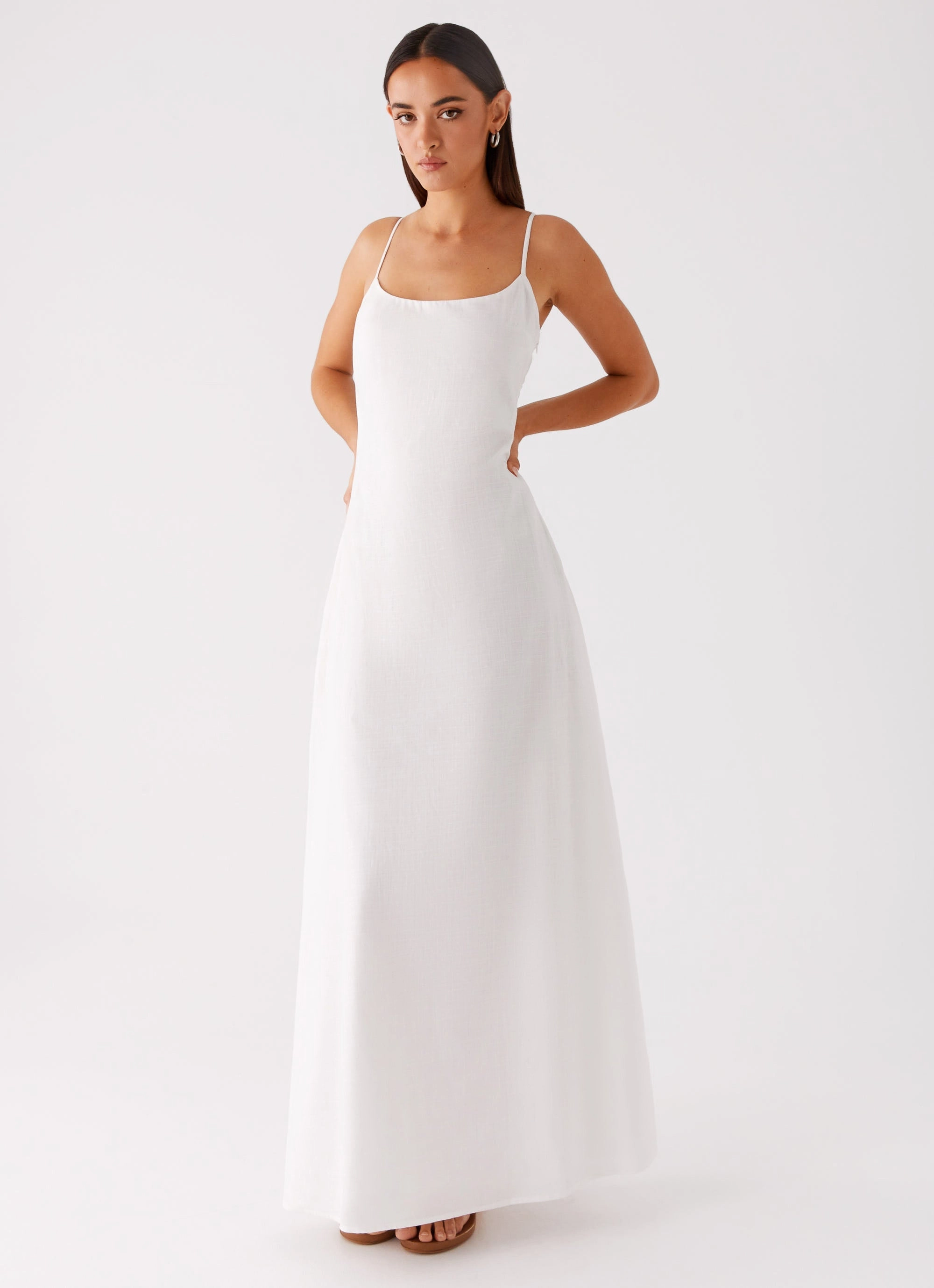 Urban appeal Madeleine Scoop Neck Maxi Dress - Off White