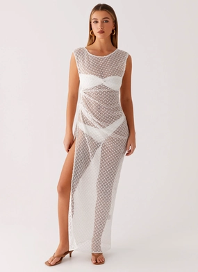 Maeva Maxi Dress - White Statement-Piece