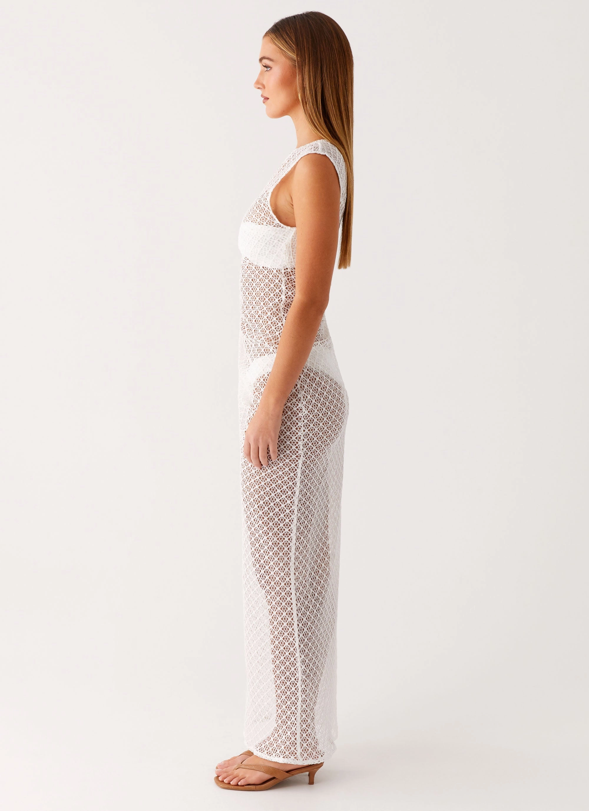WaterRepellentCoating Maeva Maxi Dress - White