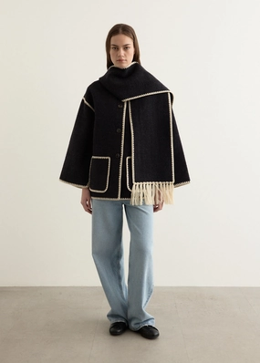 Embroidered Scarf Jacket Active Urban Layer