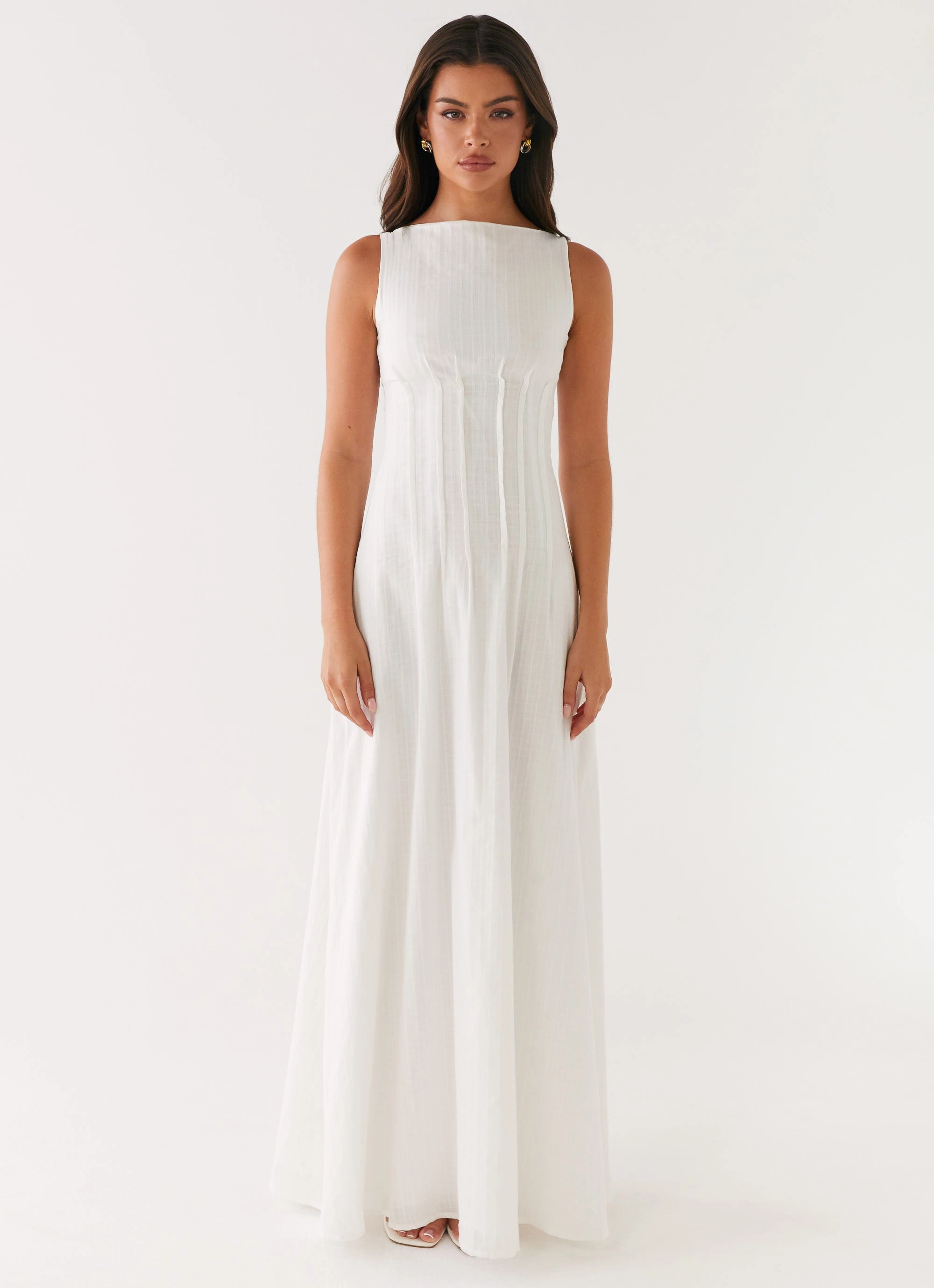 Spring Flow Maloney Maxi Dress - White