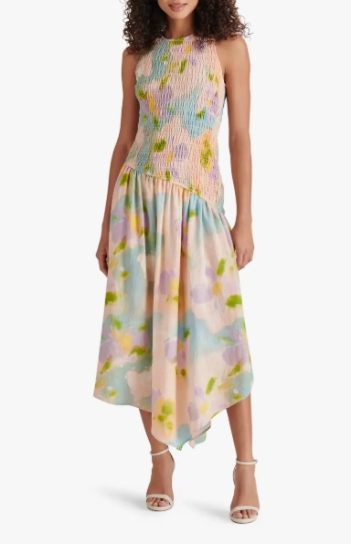 Classic Touch Mareena Dress in Pink Blossom