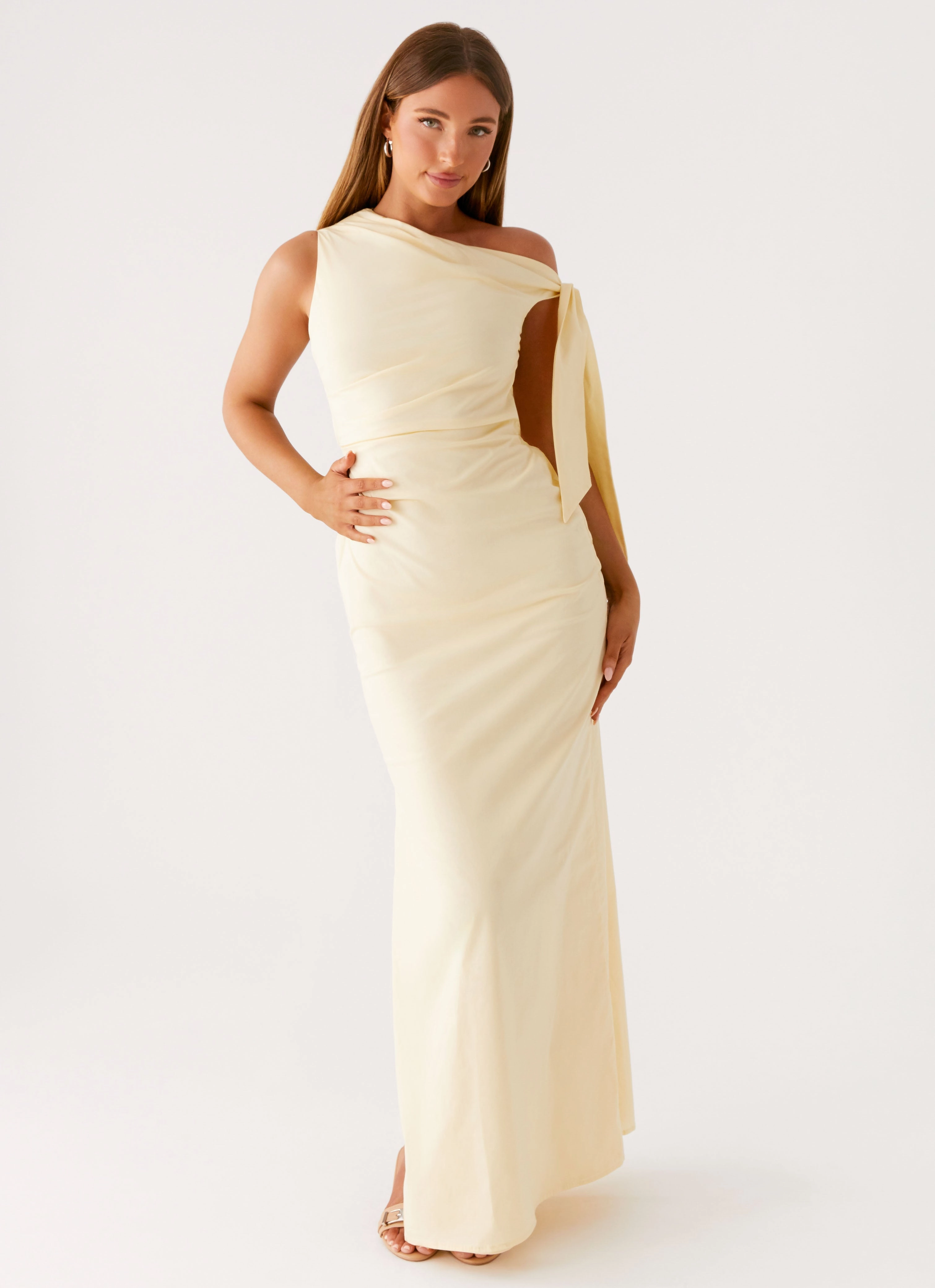 Luxe Mood Work or Casual Marella Maxi Dress - Yellow