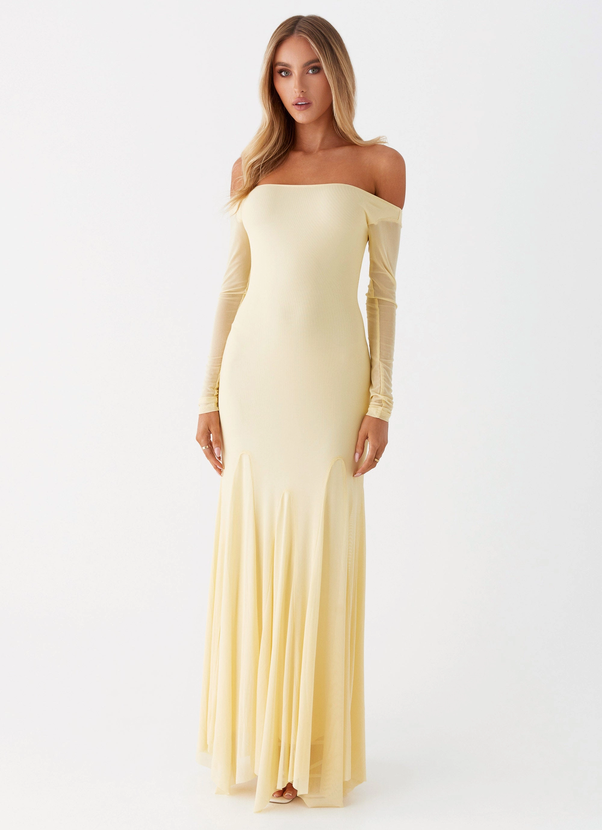 Maribel Maxi Dress - Yellow Work Fitwear Walkable Flow