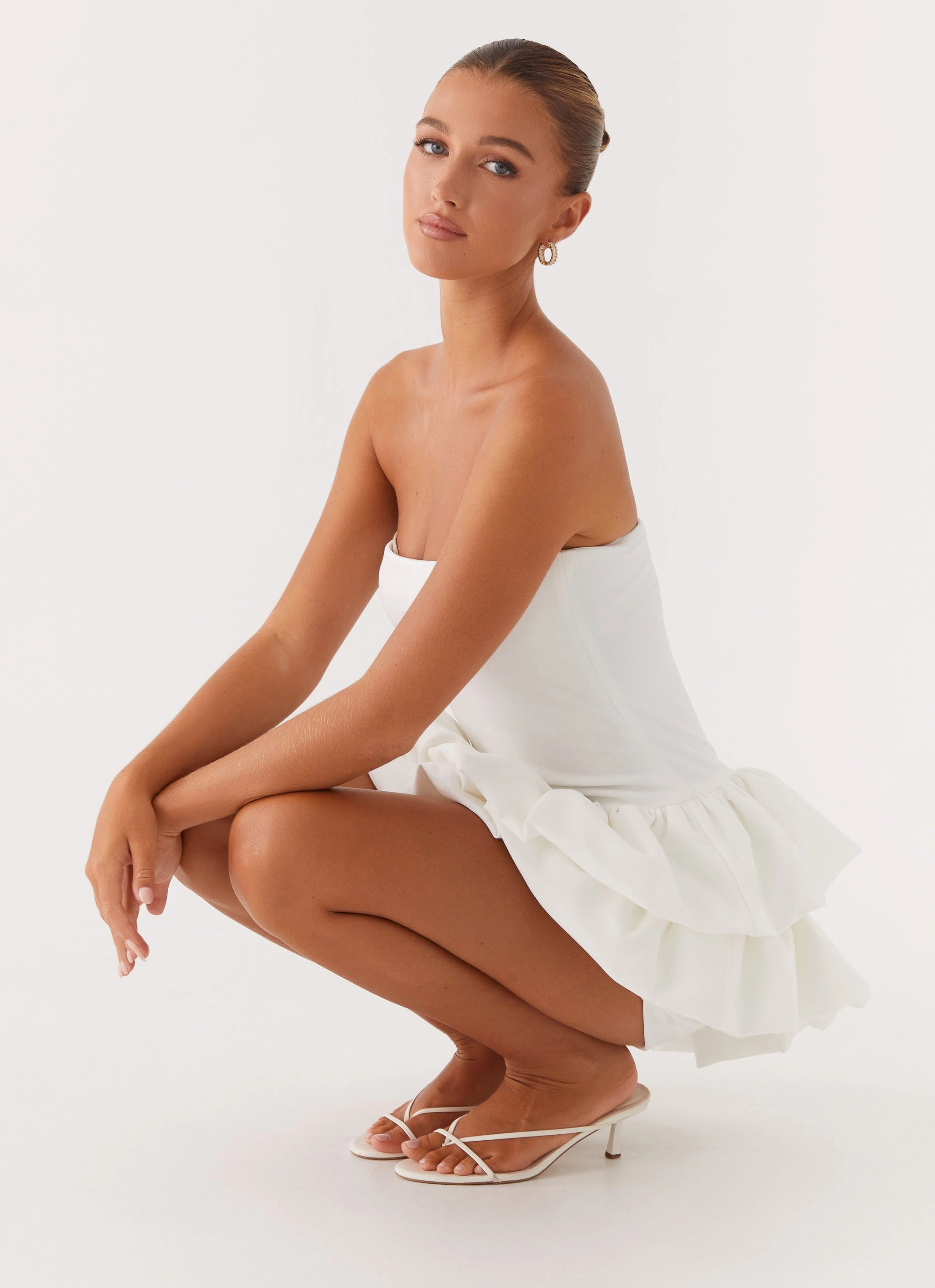Marie Mini Dress - White Style Base Bless Glow