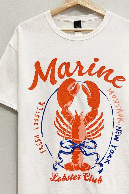 Sporty Style Wear Marine Lobsters Tee S-XL