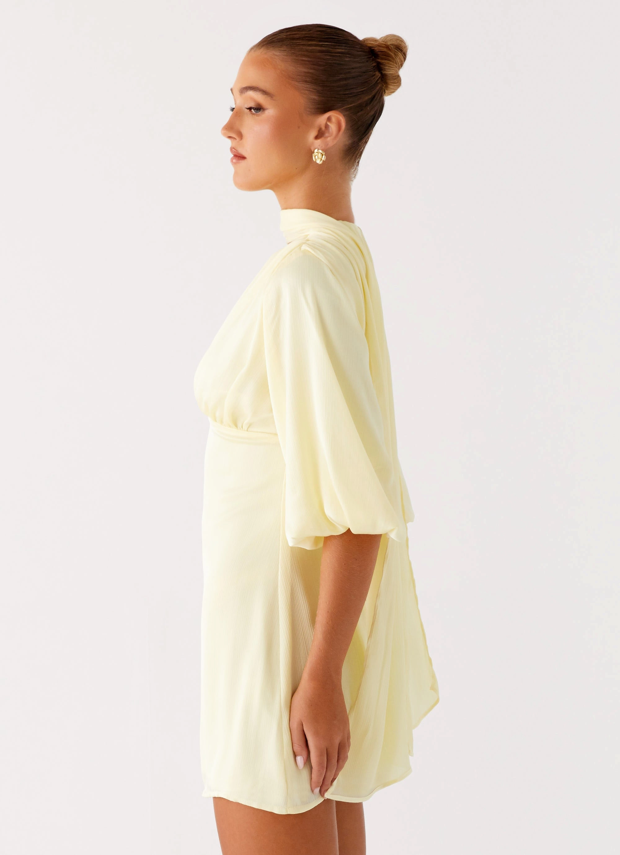 Mary Mini Dress - Yellow Bright Colors