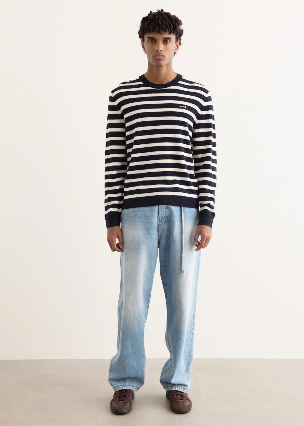 NonRestrictive Cuff FastDrying Textured Weave Matthias Jumper