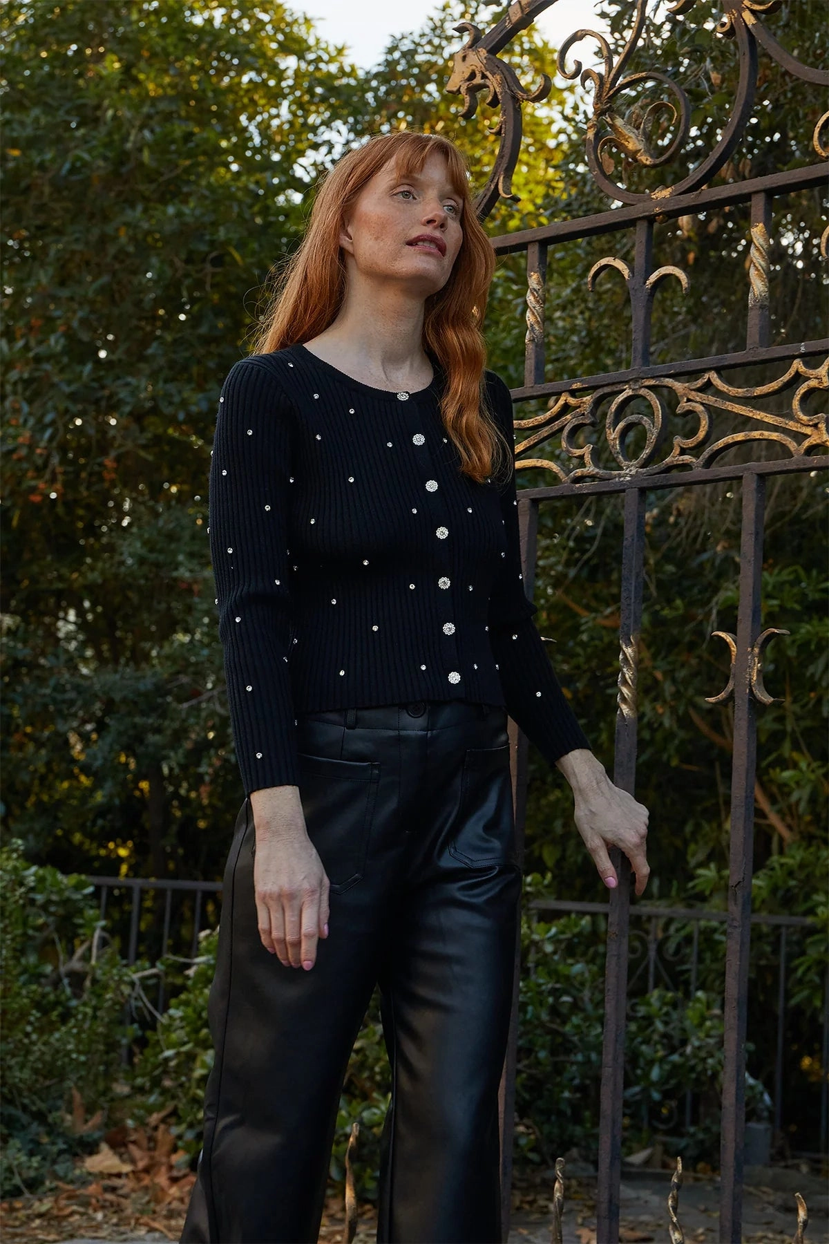 Mauricia Pearl Cardigan Light Reflective Yarn