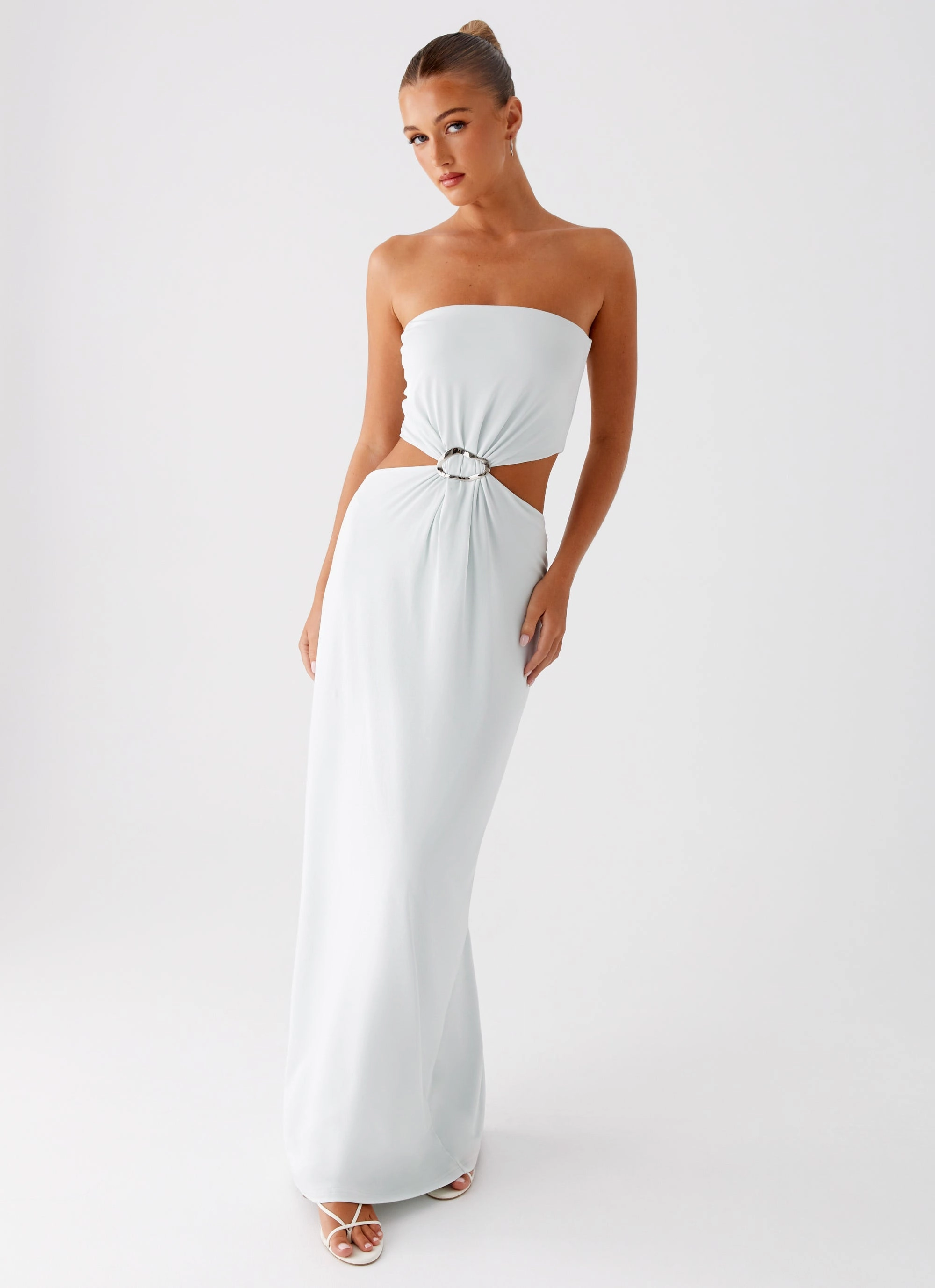 Mayfair Maxi Dress - Mint Bold Simplicity Delicate Edge