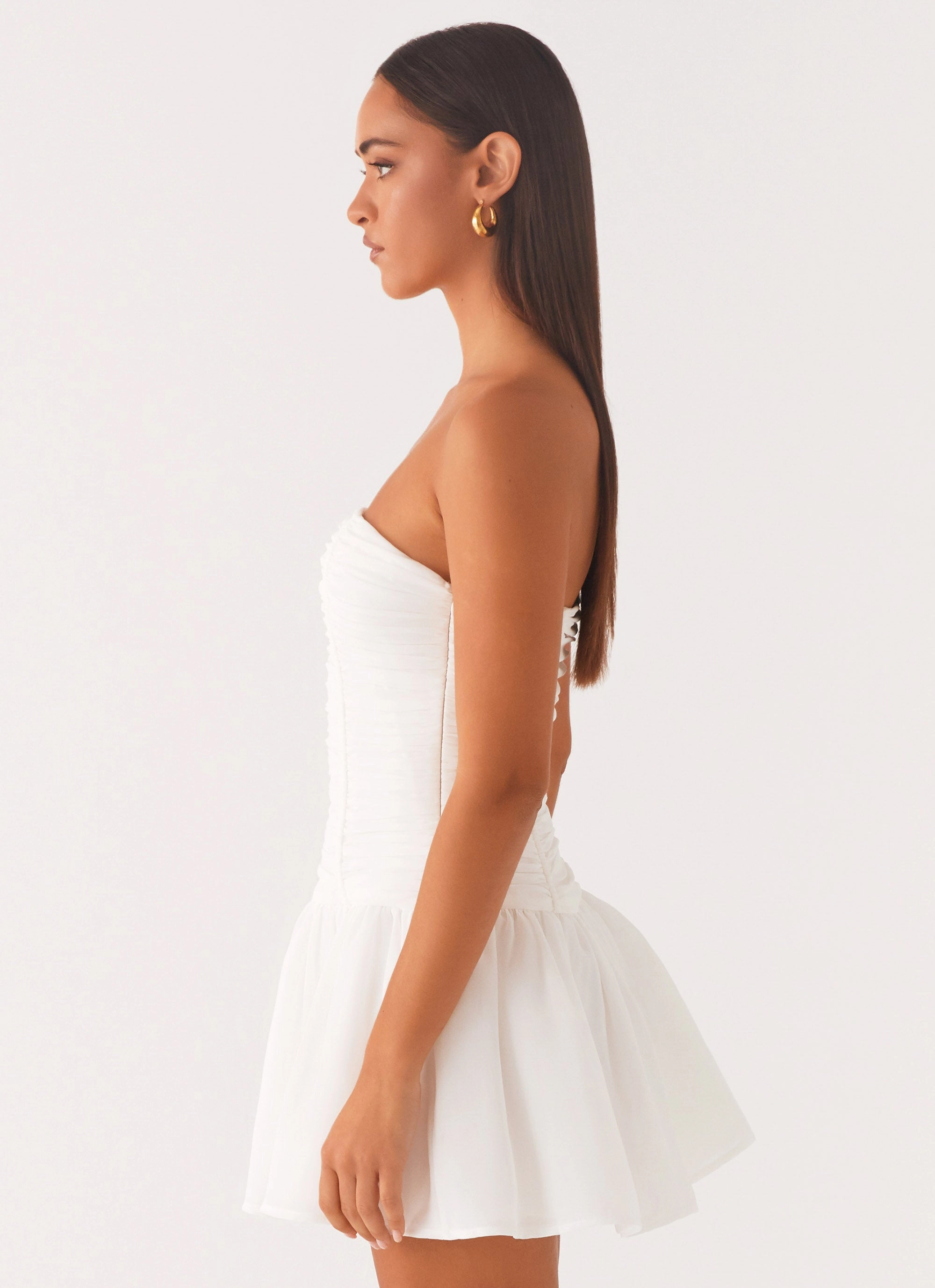 Casual Feel Chill Vibes Meadow Dreams Mini Dress - White