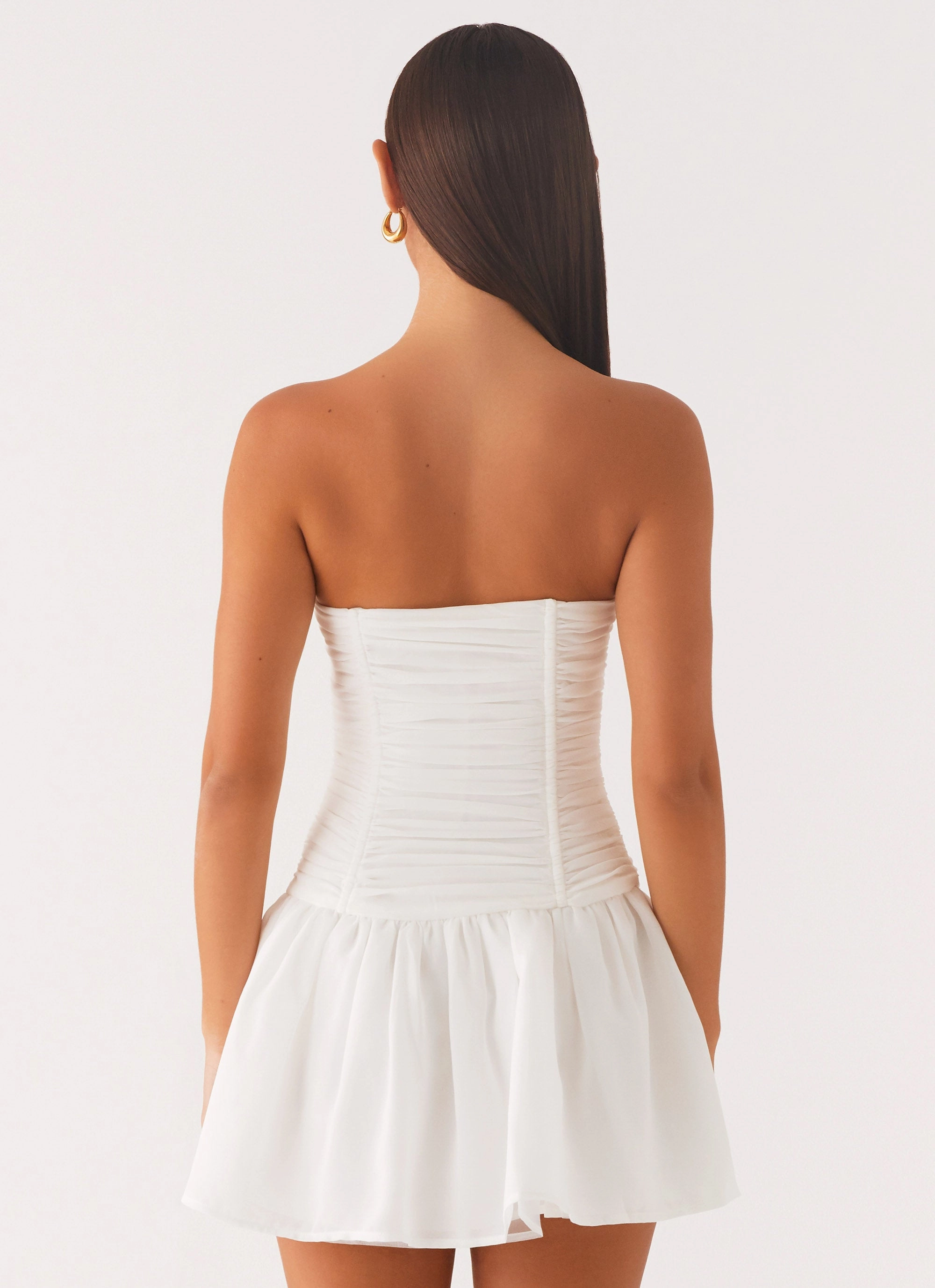 Meadow Dreams Mini Dress - White Smart and Elegant