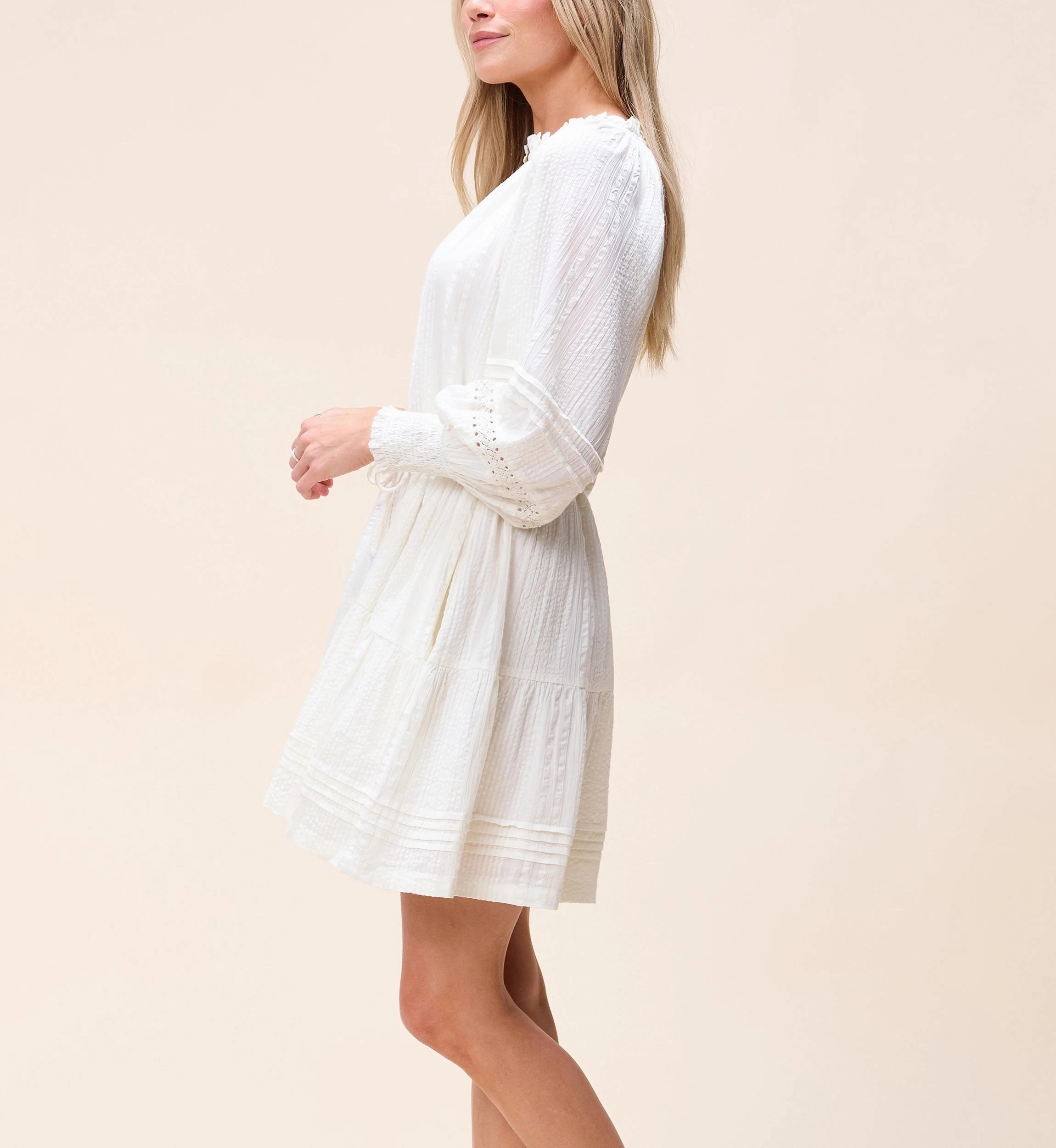 Meadow Mini Dress | Ivory Happy Fit Timeless office dress