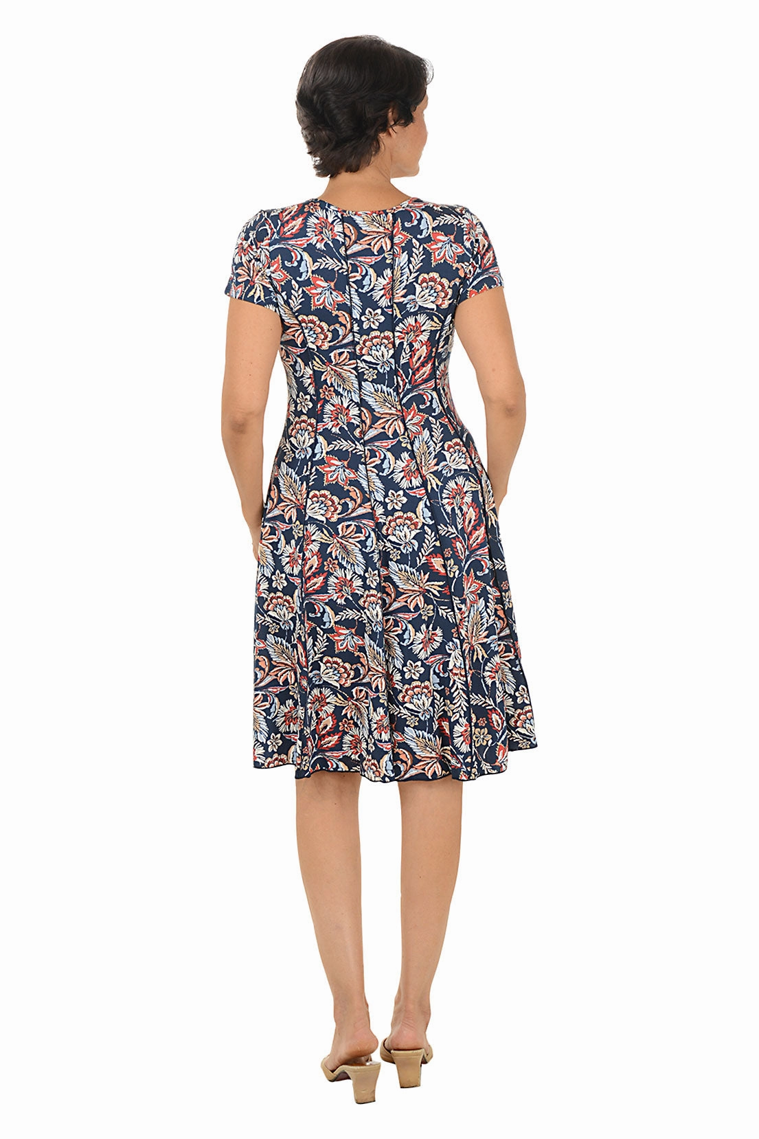 Melaleuca Puff Print Seamed Dress Balanced feel