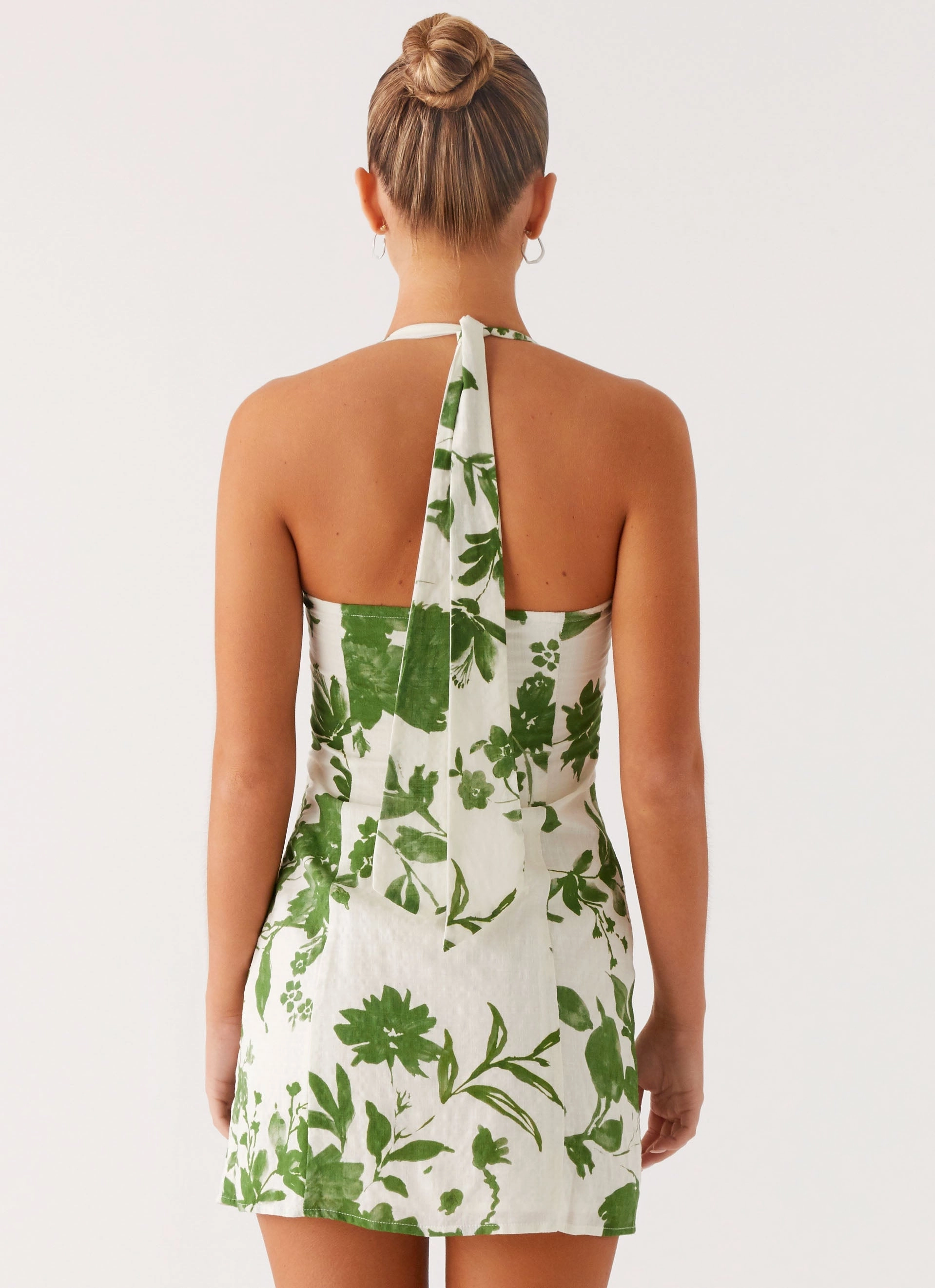Melora Mini Dress - Verdant Bloom Silky Layer Fit For All