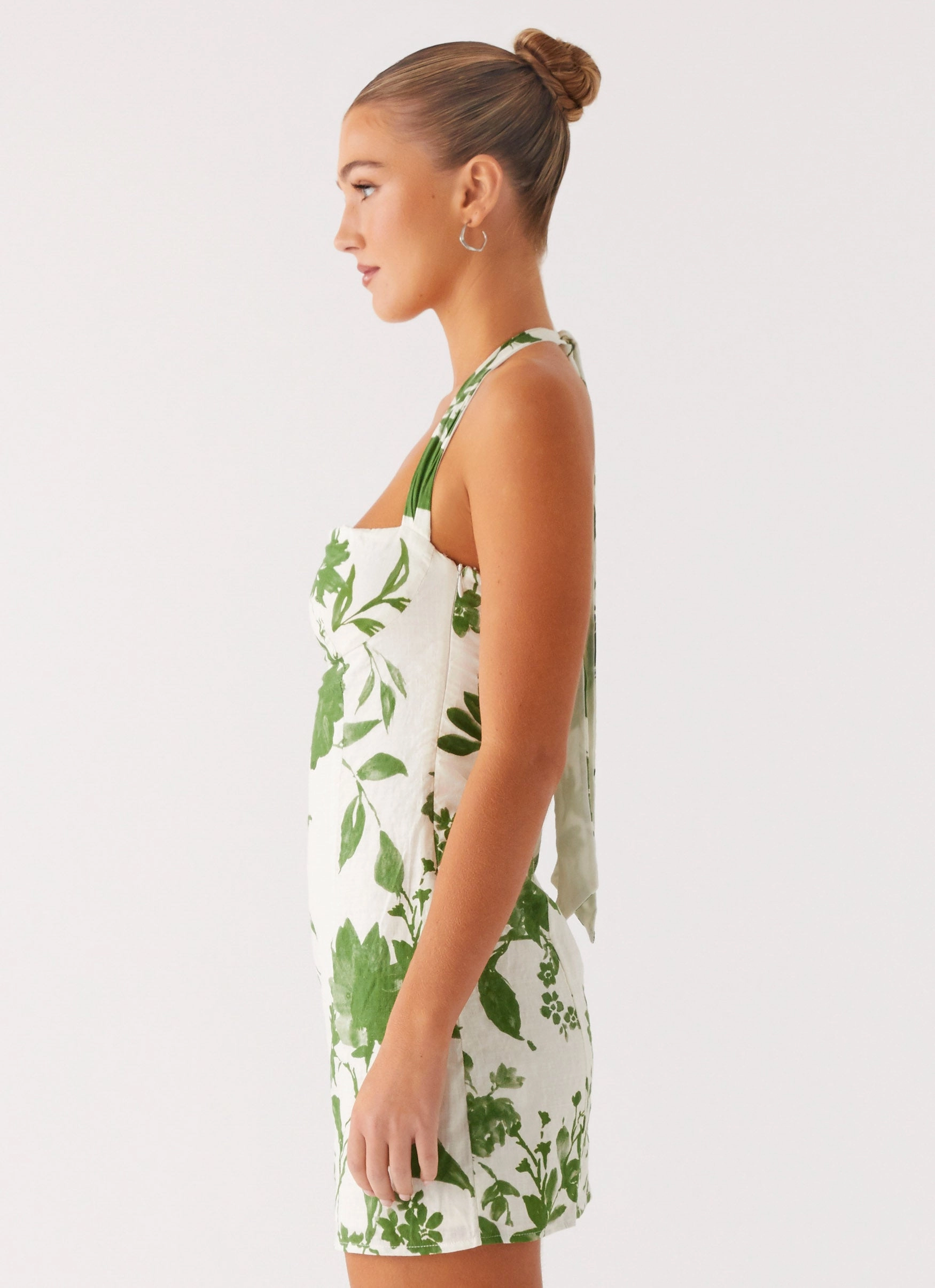 Melora Mini Dress - Verdant Bloom Comfortable texture Transitional Style
