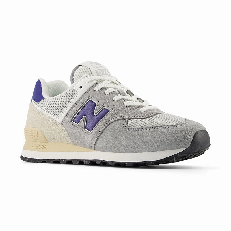 reinforced - heel running wear Men's 574 Slate Grey/Rain Cloud