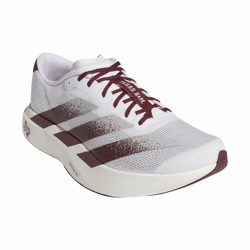 Men's Adizero EVO SL Texas A&M White/Maroon Balanced Cushion Distribution