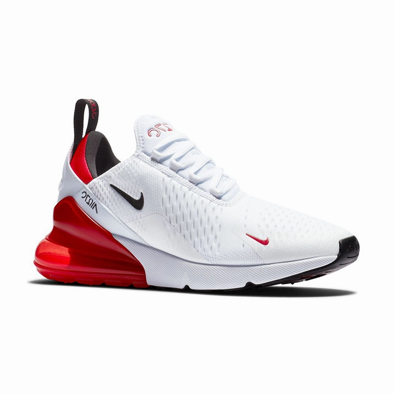 mud proof Ergonomic Design Men's Air Max 270 White/Black/Red