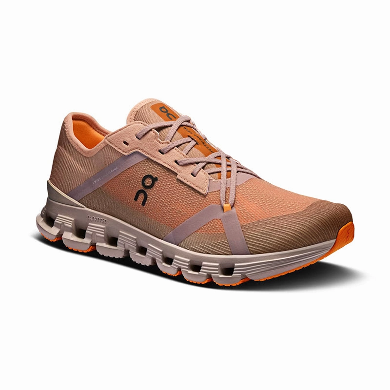 for sprints Breathable Tongue Design Men's Cloud X 4 AD Rosebrown/Tangerine