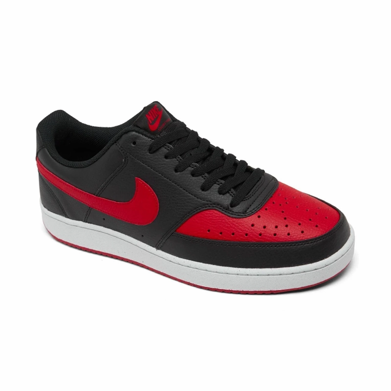 Fire Red Breathable City Adventure Men's Court Vision Low Next Nature Black/Red/White