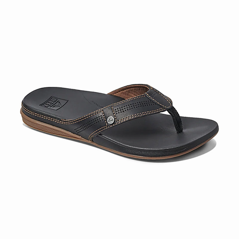 Men's Cushion Lux Black/Brown Beach Walk