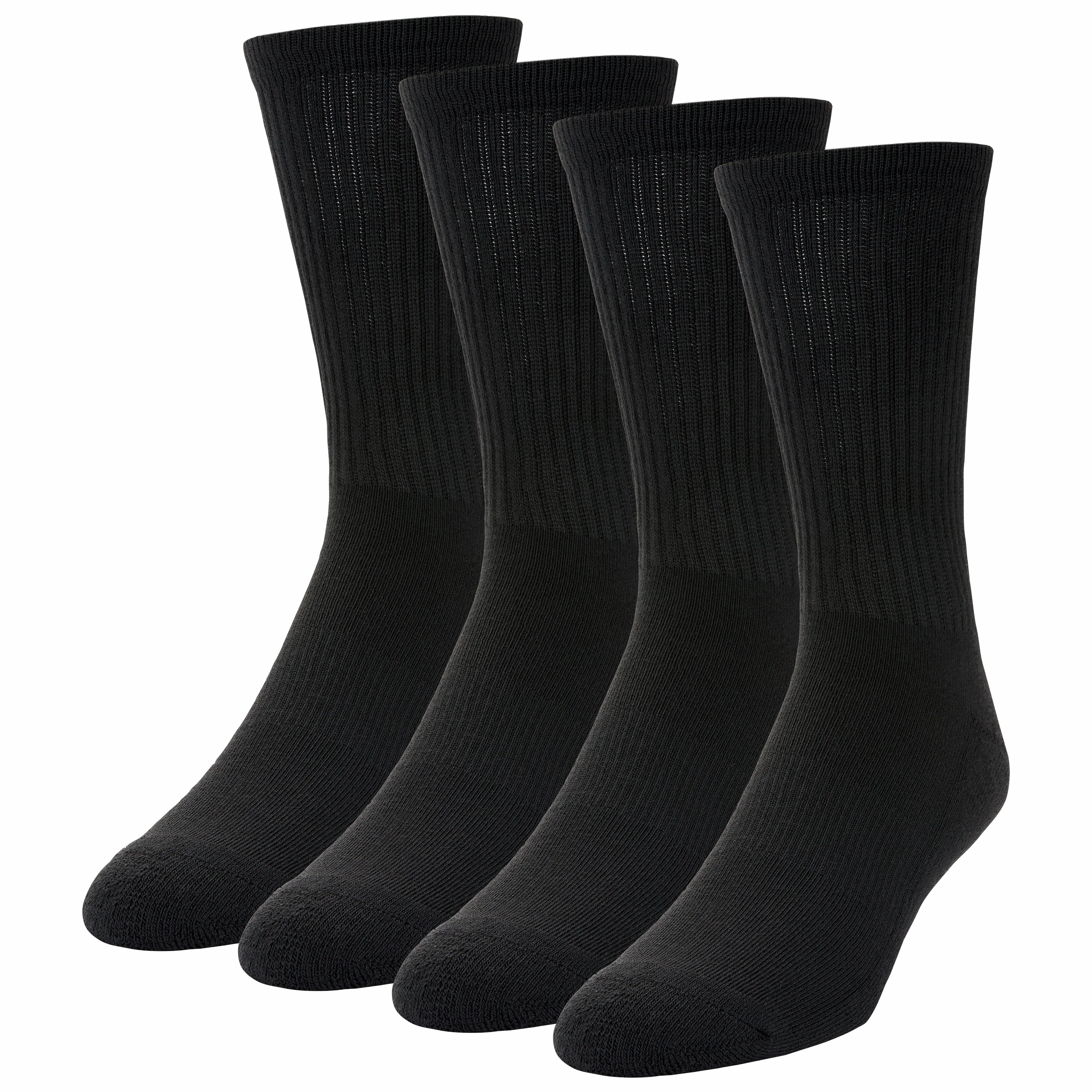 Men's Large Crew 4 Pack Crystal Glow Minimalist Aesthetic Design