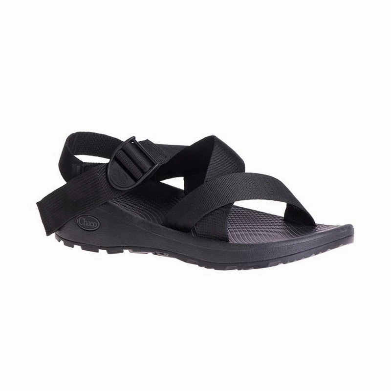 Men's Mega Z Cloud Solid Black Light Travel Sandals Leisure Life