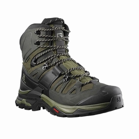 Men's Salomon Quest 4 GORE-TEX Olive Night/Peat/Safari Slip Resistant Sole