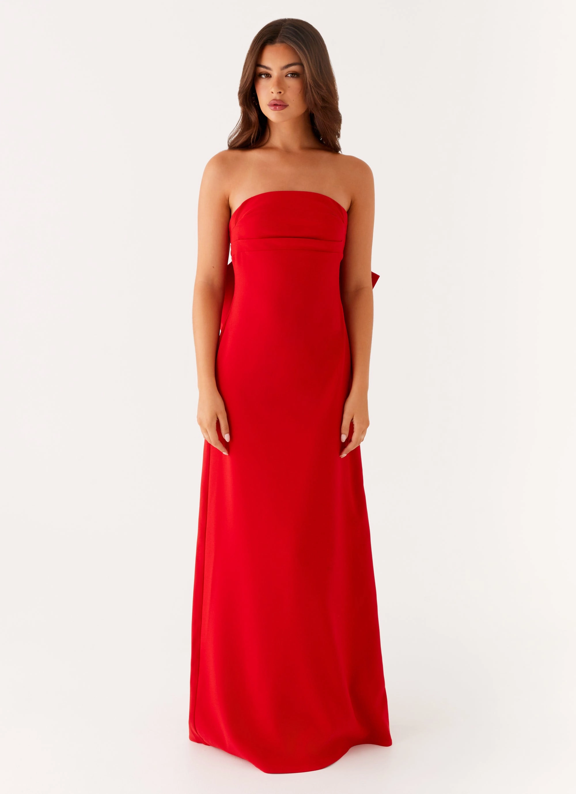 All Occasion Relax Tones Meredith Maxi Dress - Red