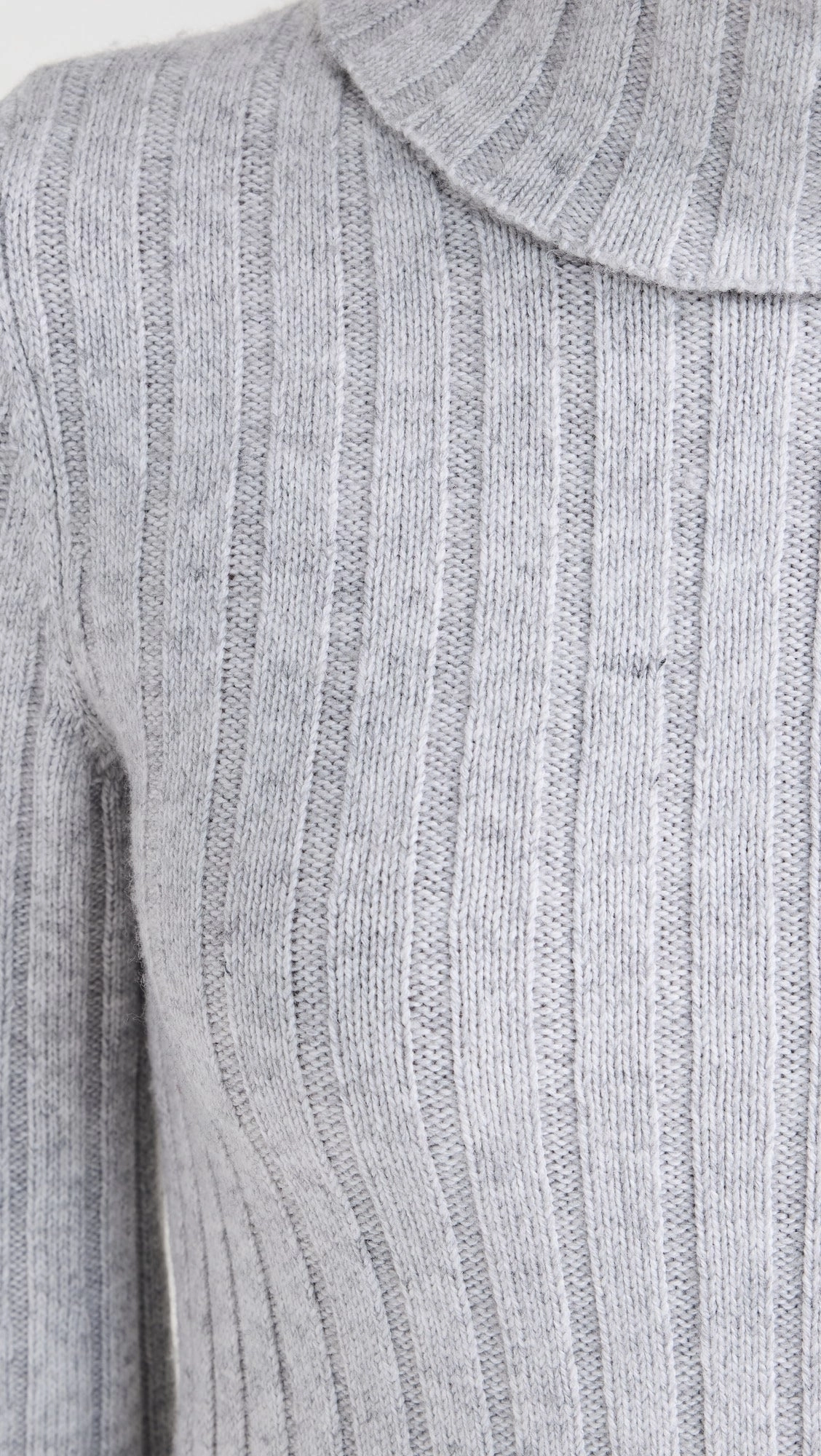 Meredith Turtleneck Sweater Dress in Ice Heather Soft Cut Casual Silhouette