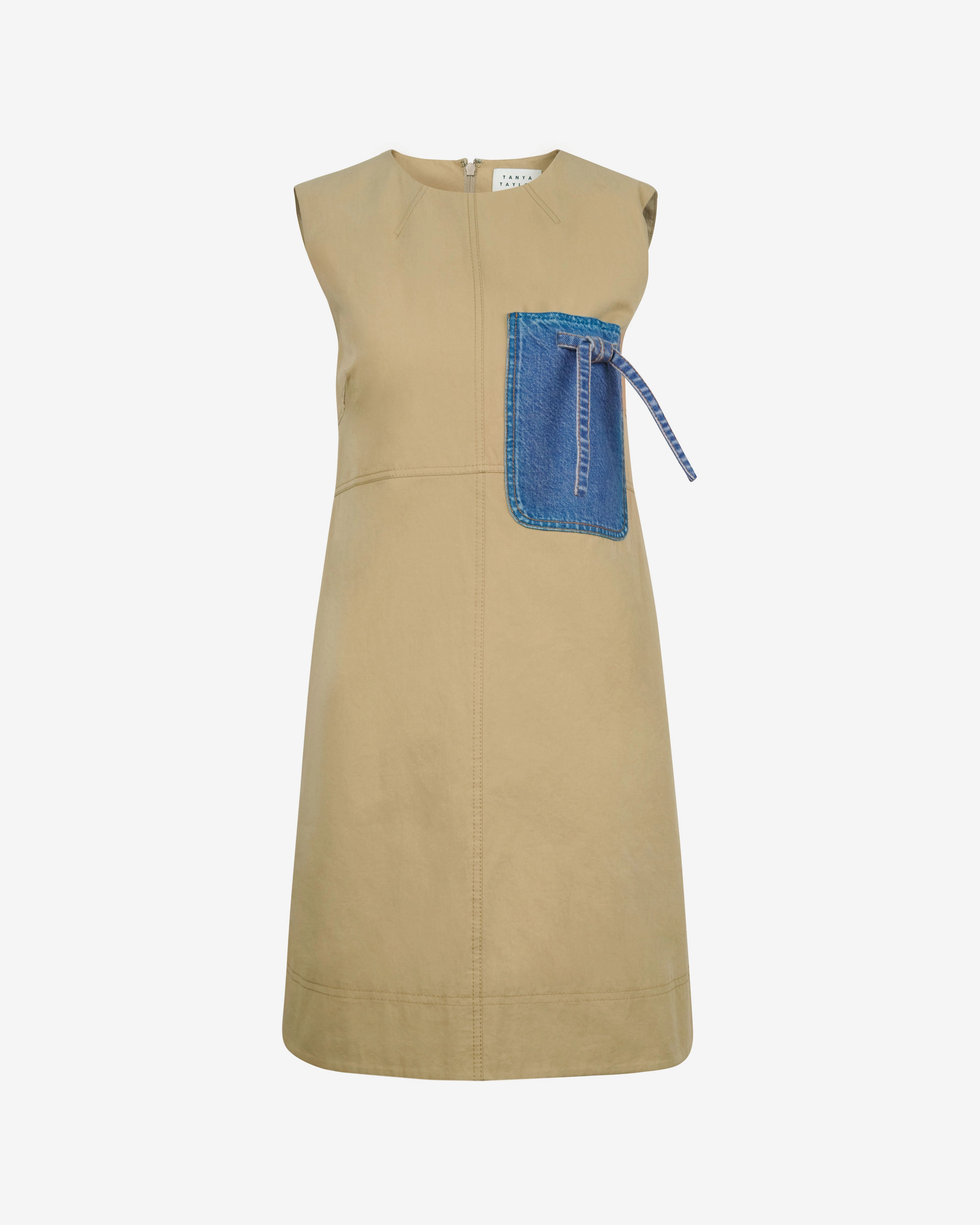 Shirred-Detail Crawford Dress