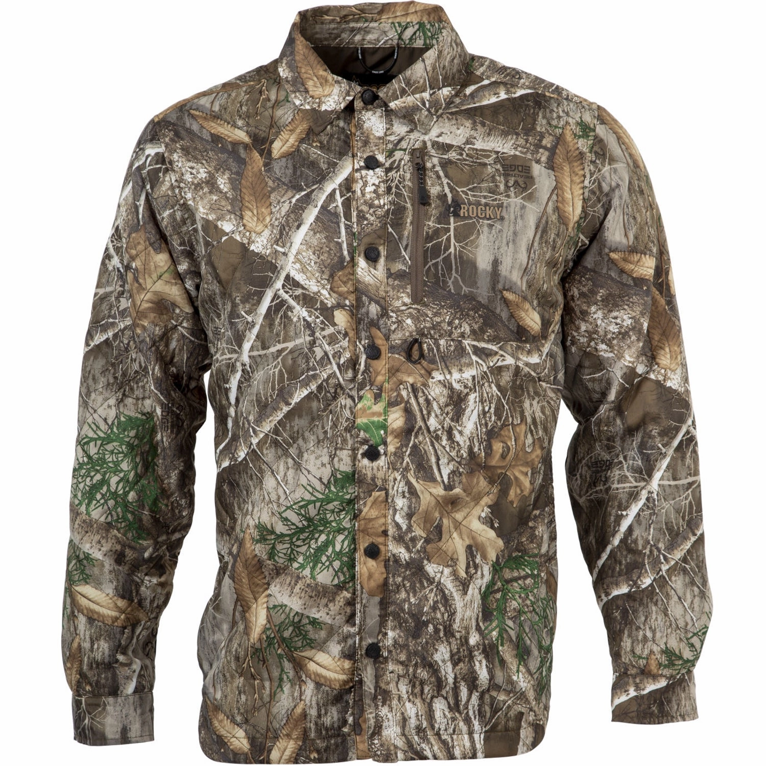 Rocky Mens Rugged Jacket Realtree Edge Polyester L/S Shirt Geometric Print
