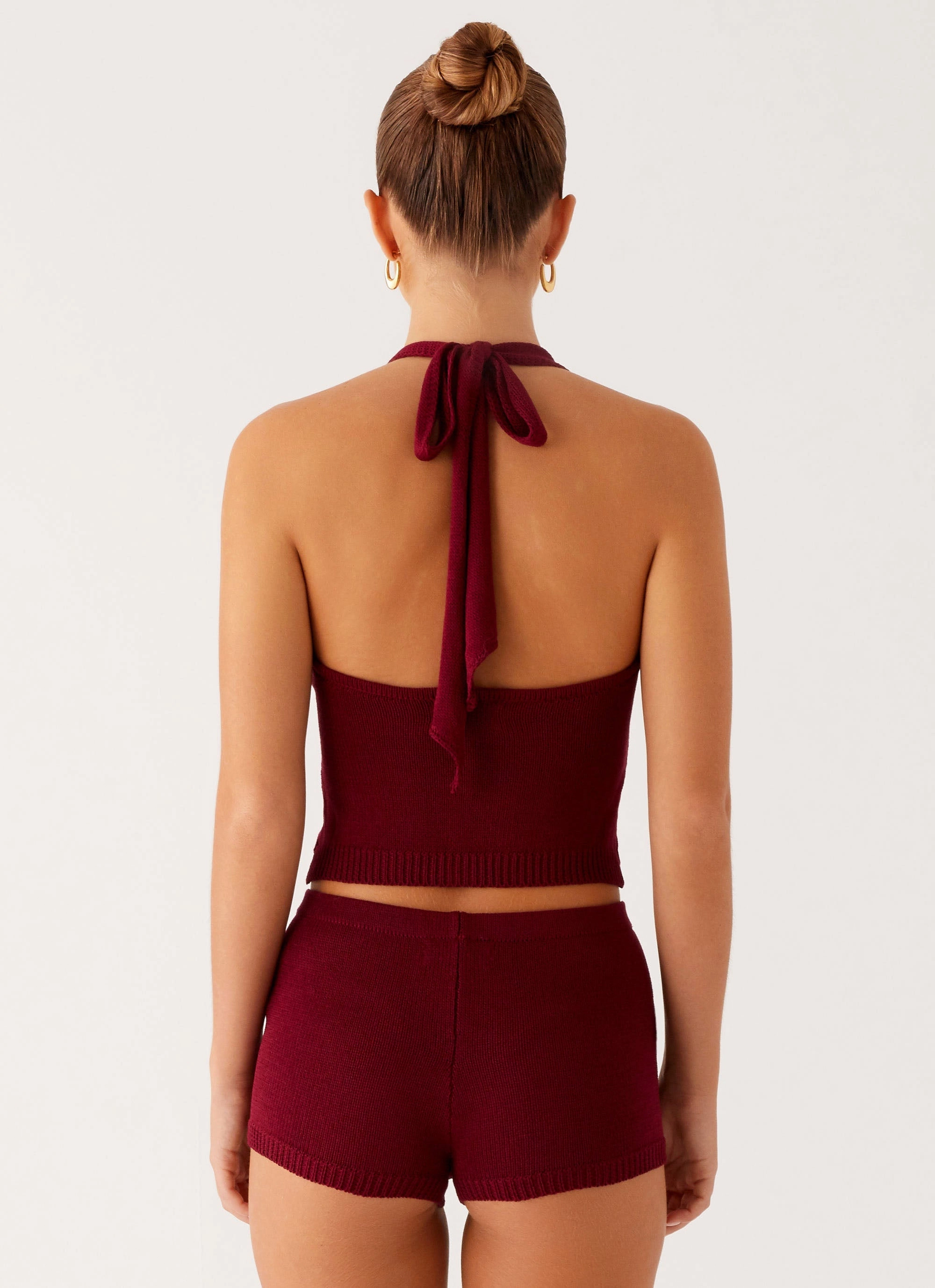 Miffy Mini Shorts - Maroon NonFade Dye