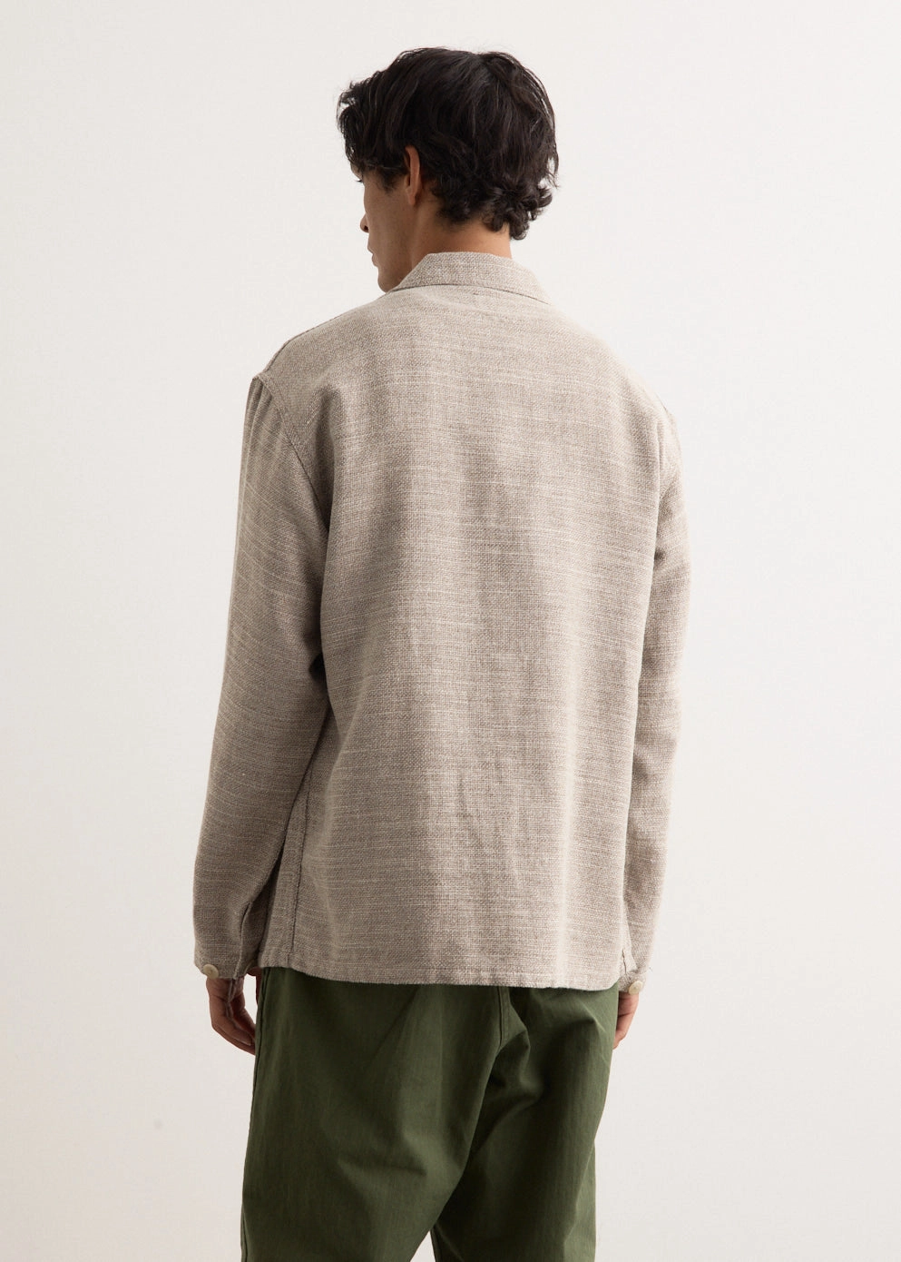 MIL Cotton Linen Chore Jacket Breathable Design All Day Layering