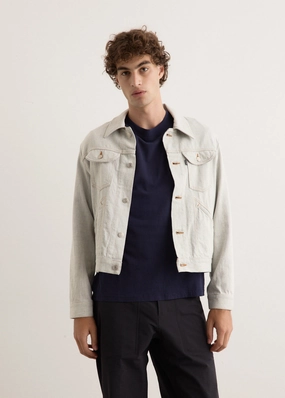 Model 20 Denim Jacket Non Restrictive Movement Cut Sleek Comfort