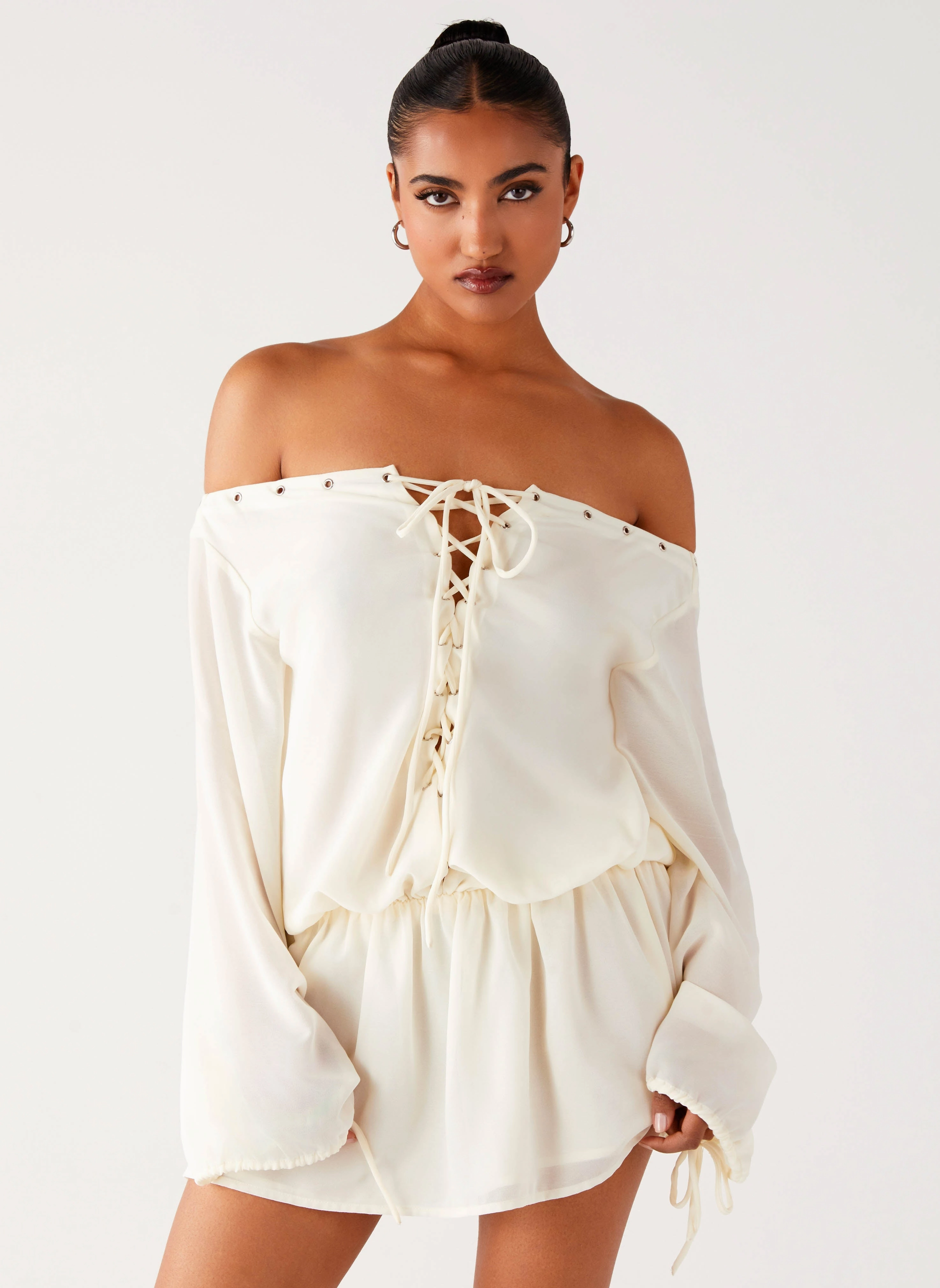 Timeless Design Astaria Mini Dress - Ivory