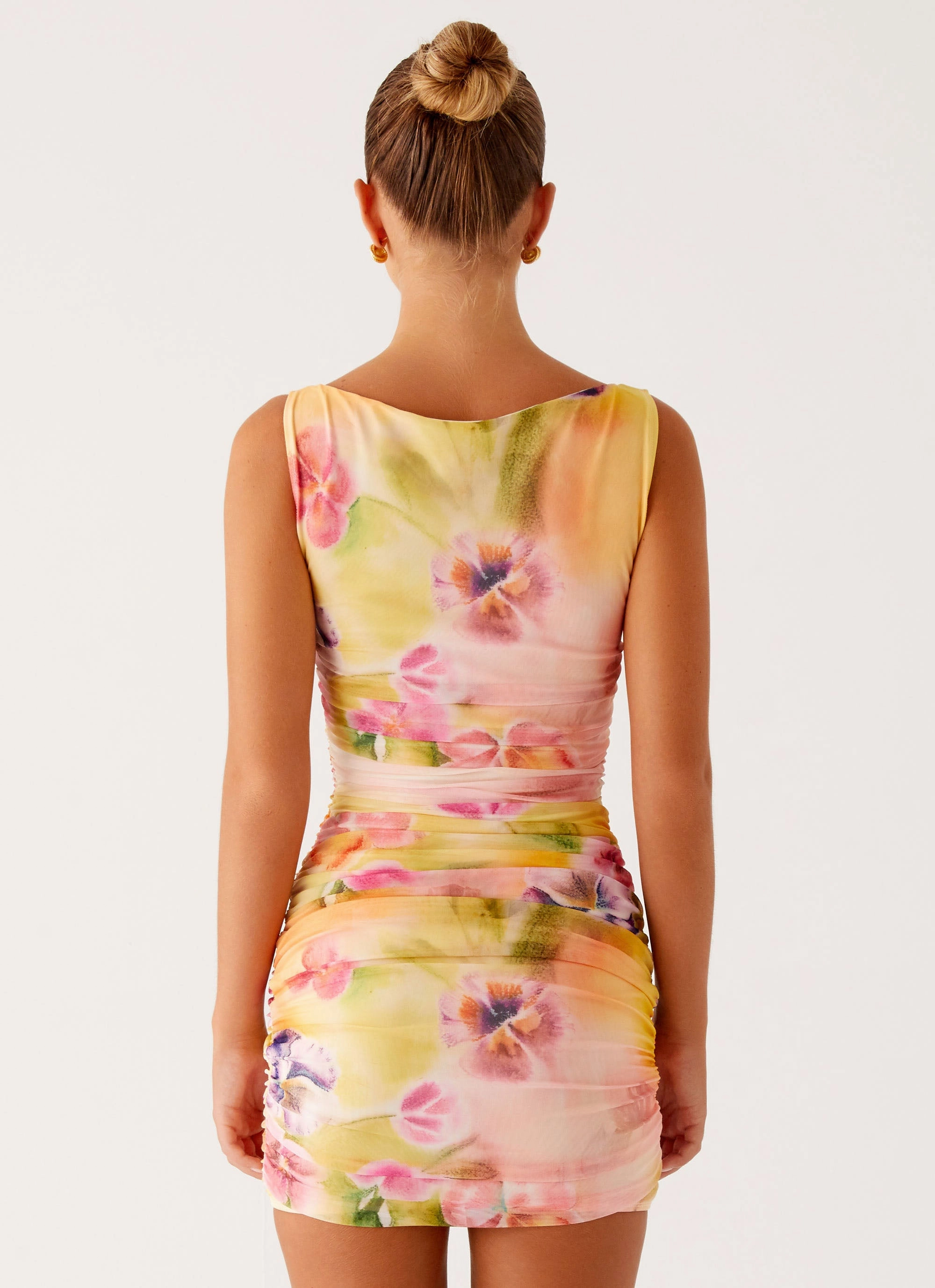 All Season Yennifer Mini Dress - Sunburst Floral