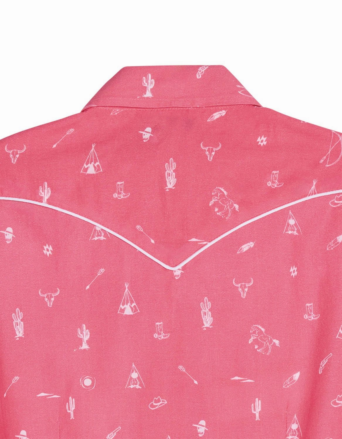 Abstract print Tin Haul Womens 2491 Western Ditzy Pink 100% Cotton L/S Shirt