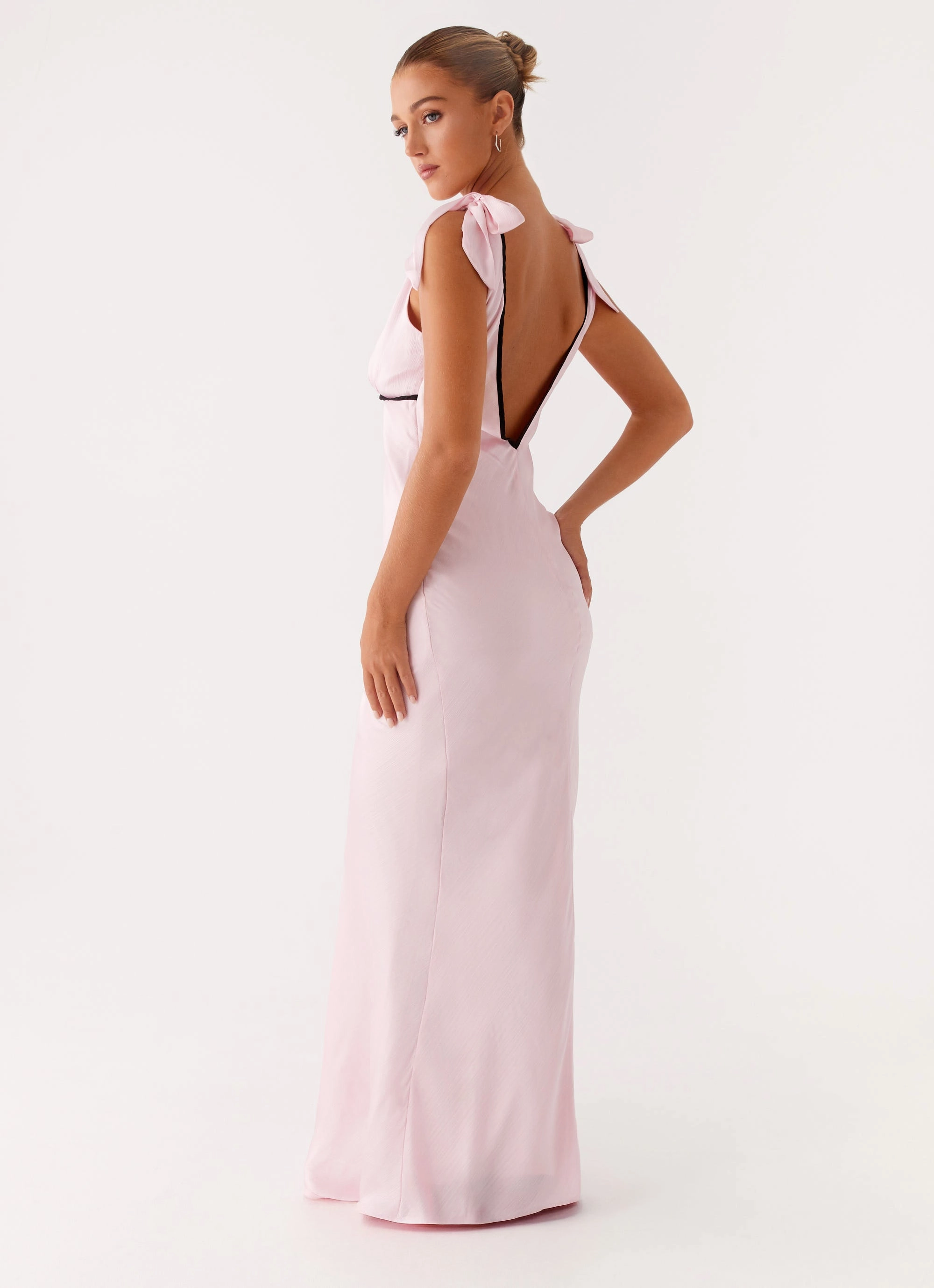Airy Weave Romeo Maxi Dress - Pink
